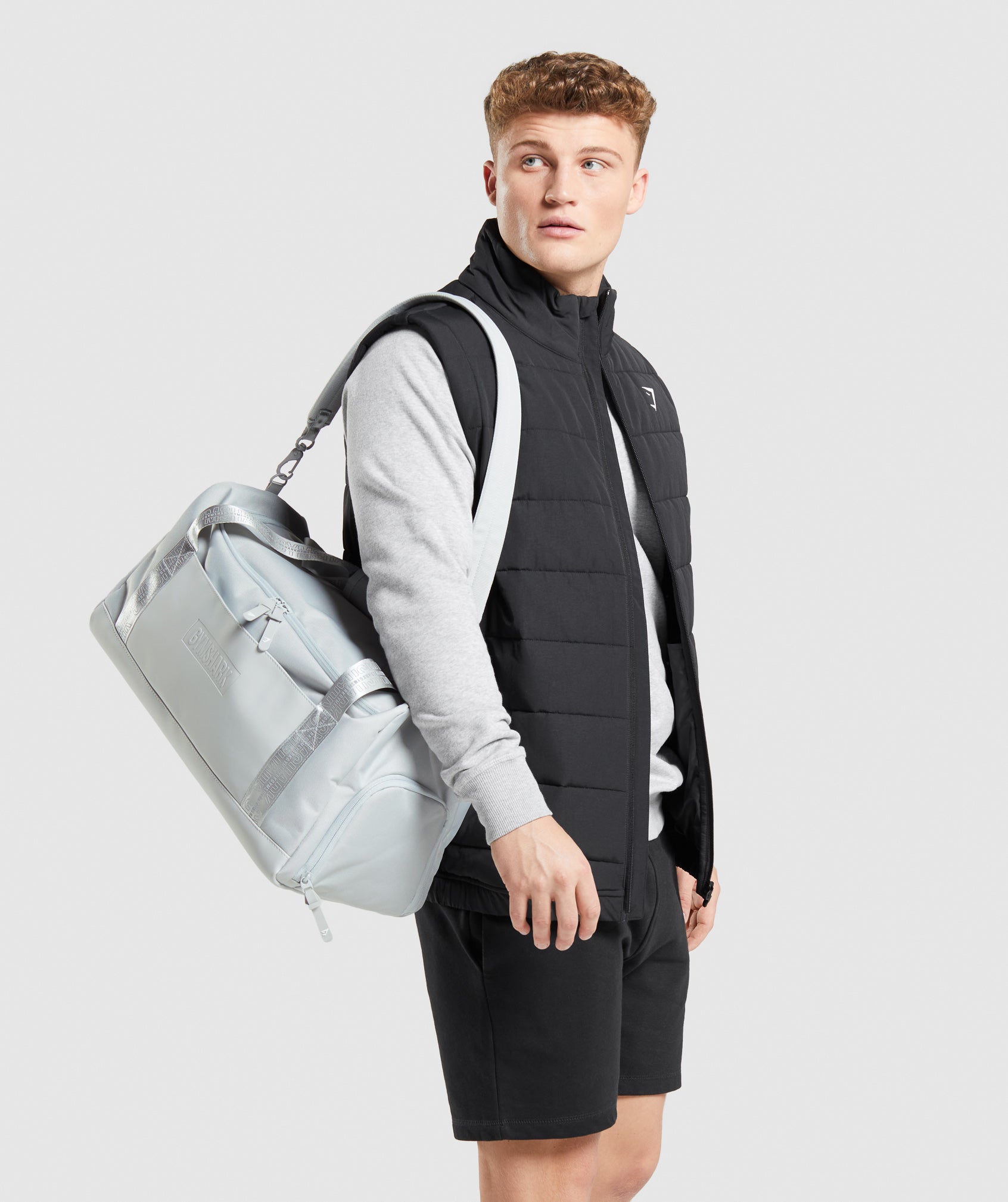 Light Grey Men's Gymshark Small Everyday Gym Bags | JMDHSL-340