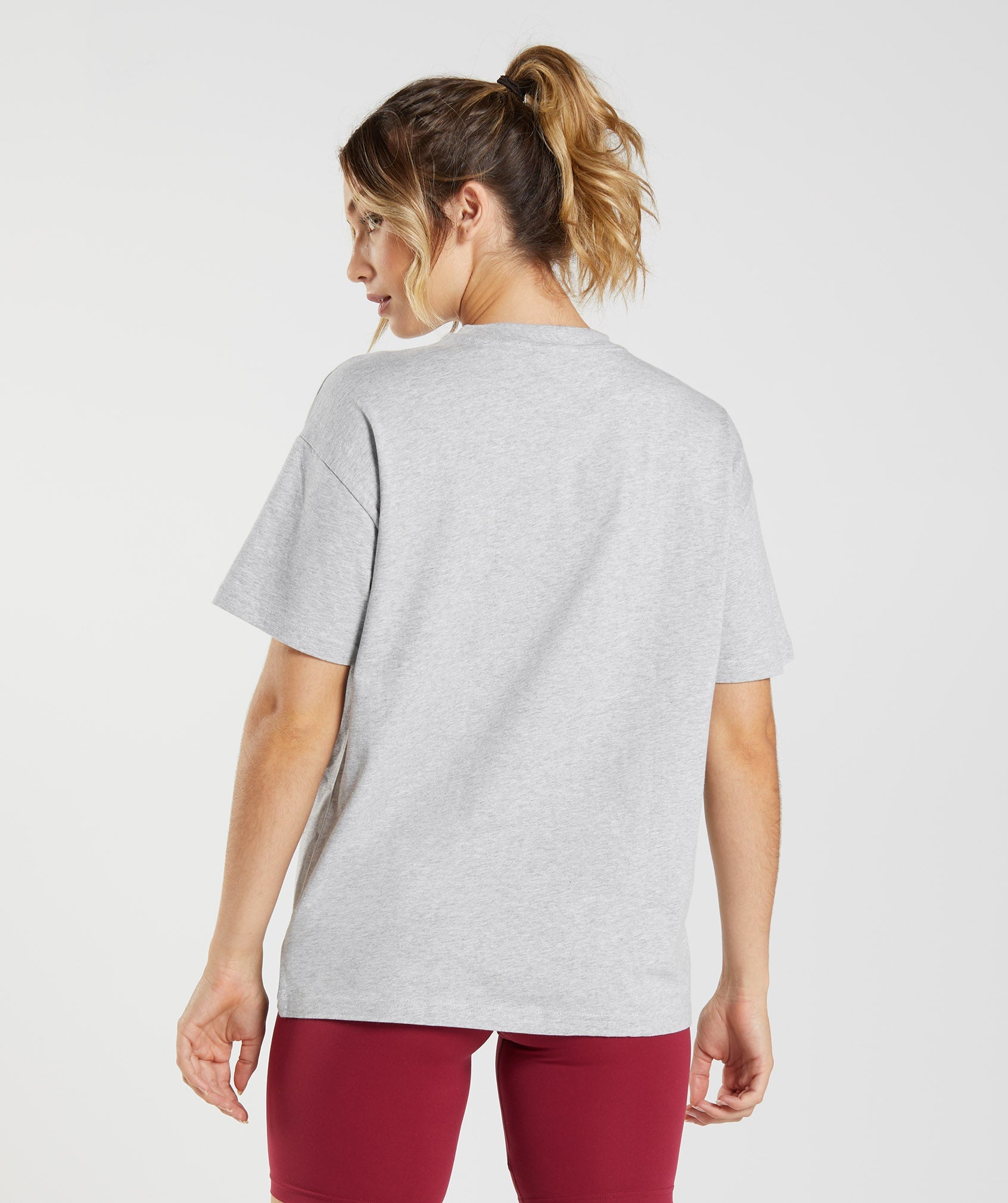 Light Grey Women's Gymshark Training Oversized T Shirts | TXAKPH-673