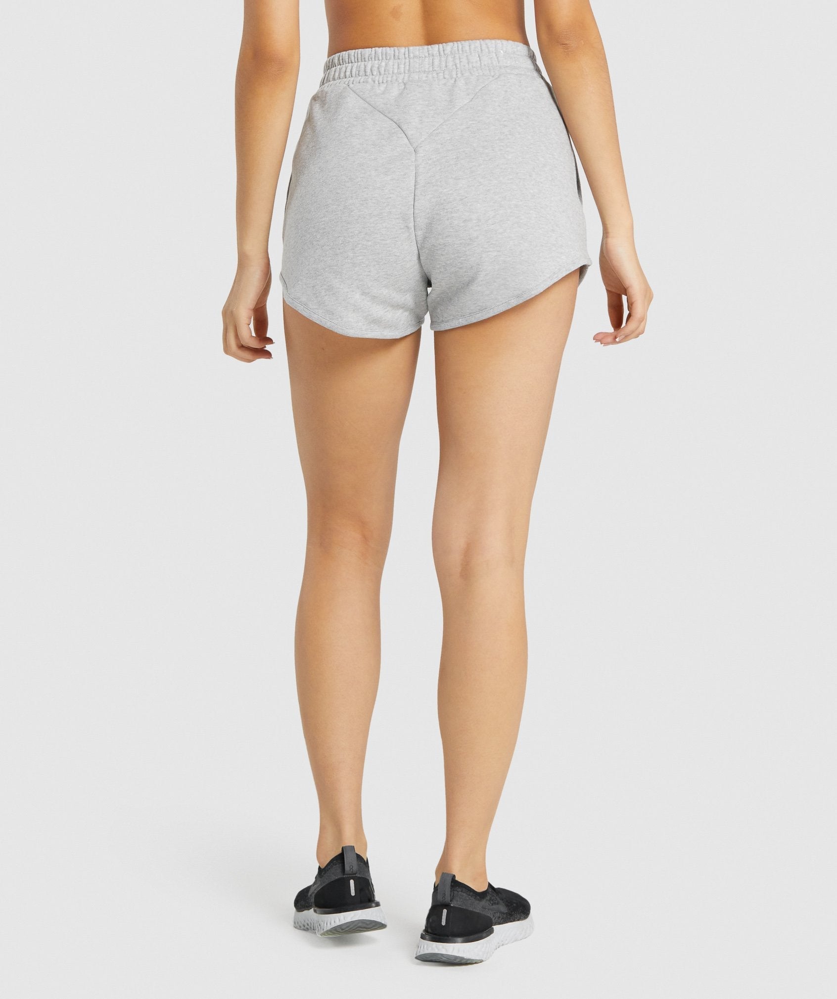 Light Grey Women's Gymshark Training Sweat Shorts | VUFLSJ-594