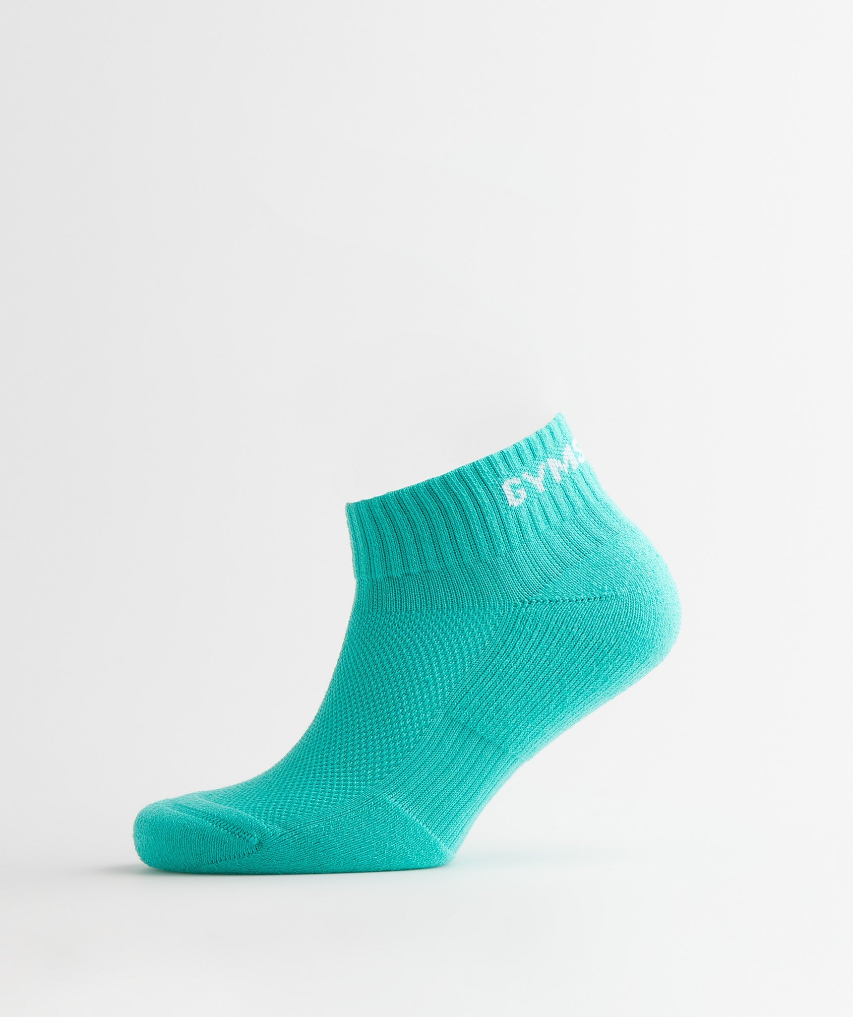 Light Turquoise Blue / Purple / Blue Women's Gymshark Jacquard Quarter 3Pk Socks | IMOKWU-981