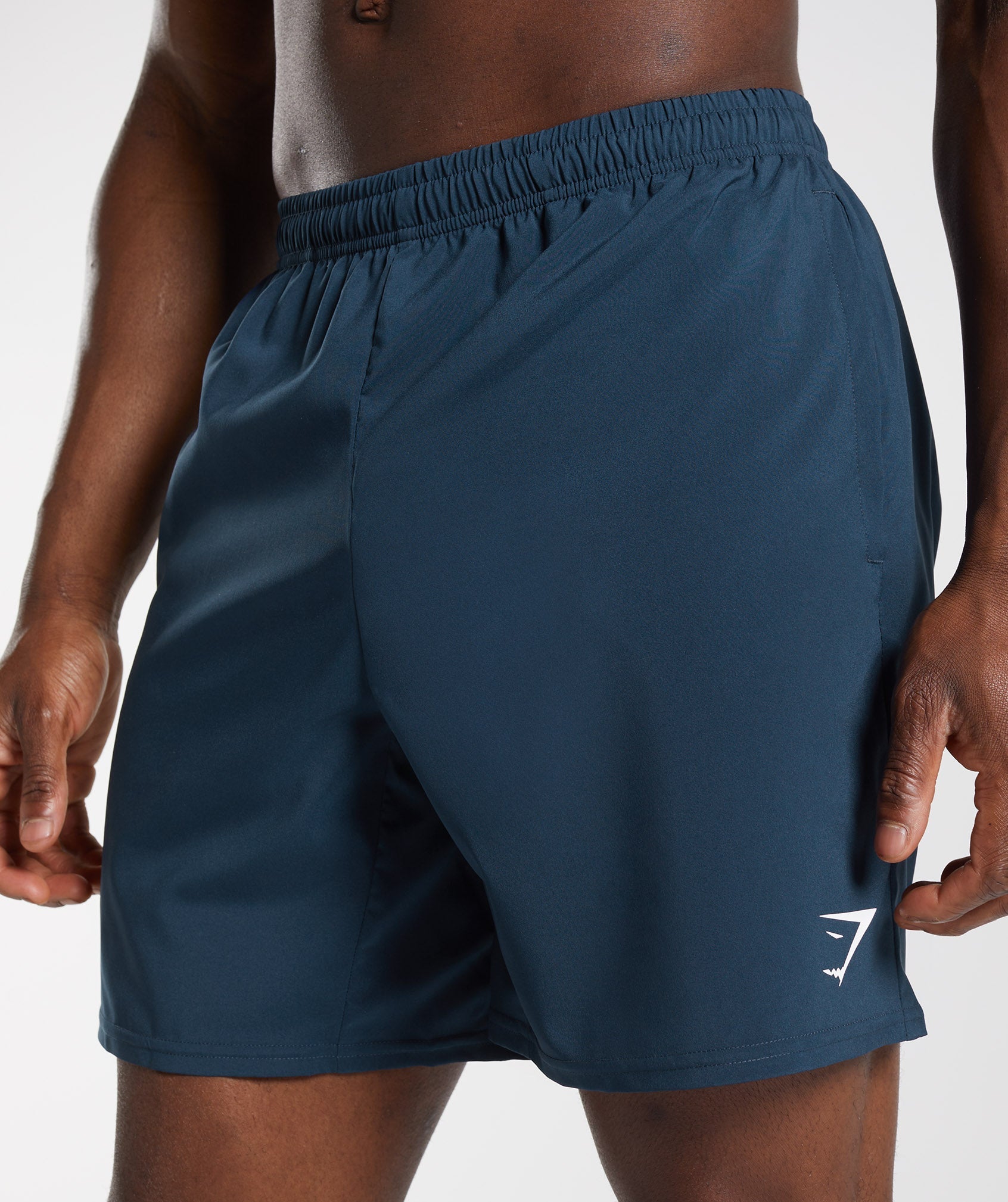 Navy Men's Gymshark Arrival Shorts | XGVDMN-739