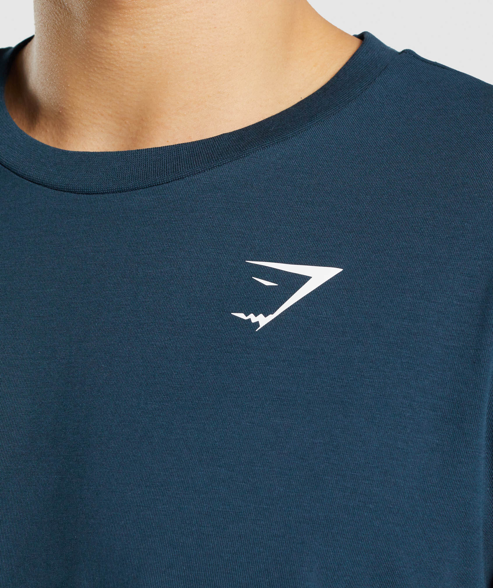 Navy Men's Gymshark Essential Oversized T Shirts | EGWAJD-023