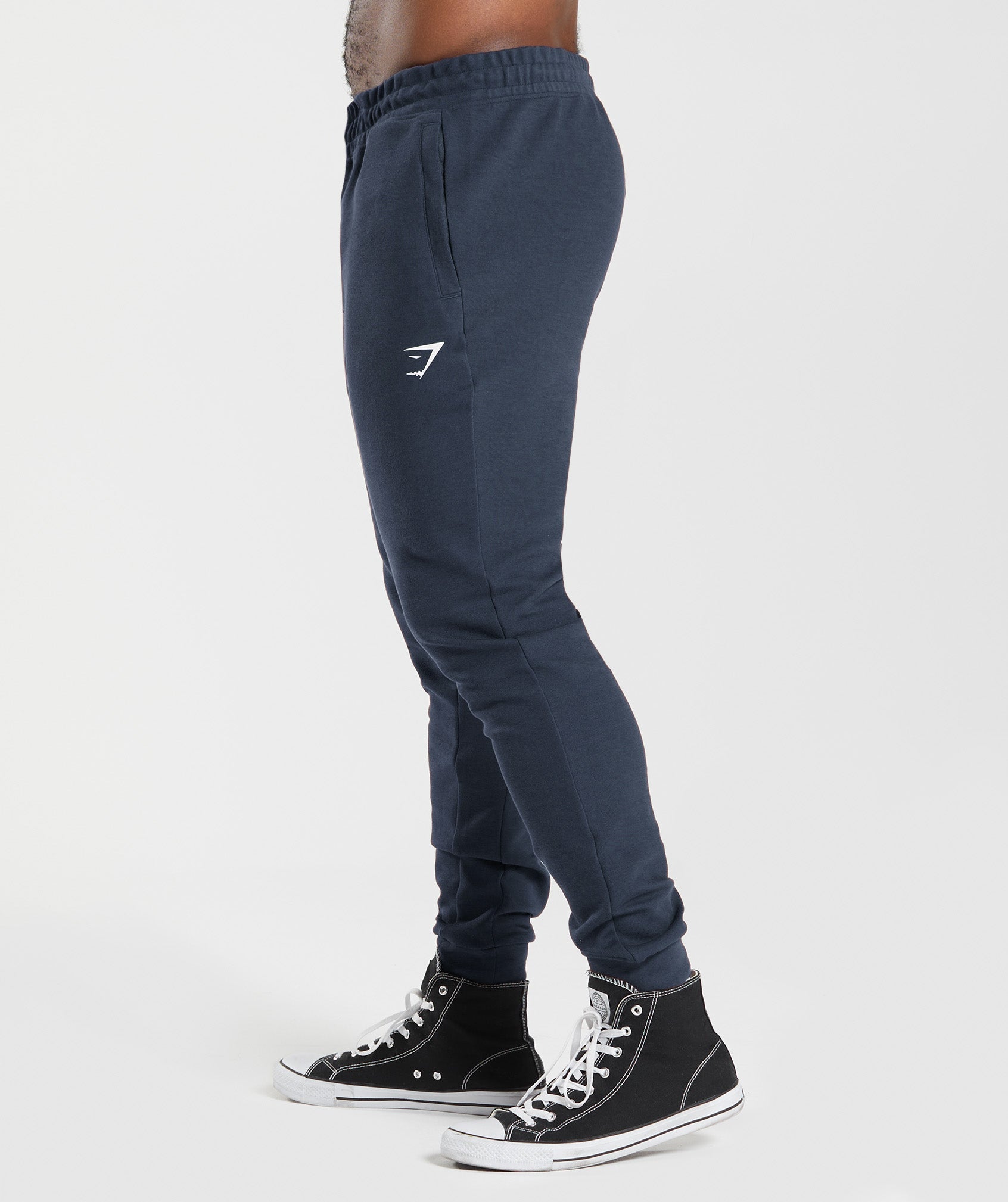 Navy Men's Gymshark React Jogger | WLTQFX-821