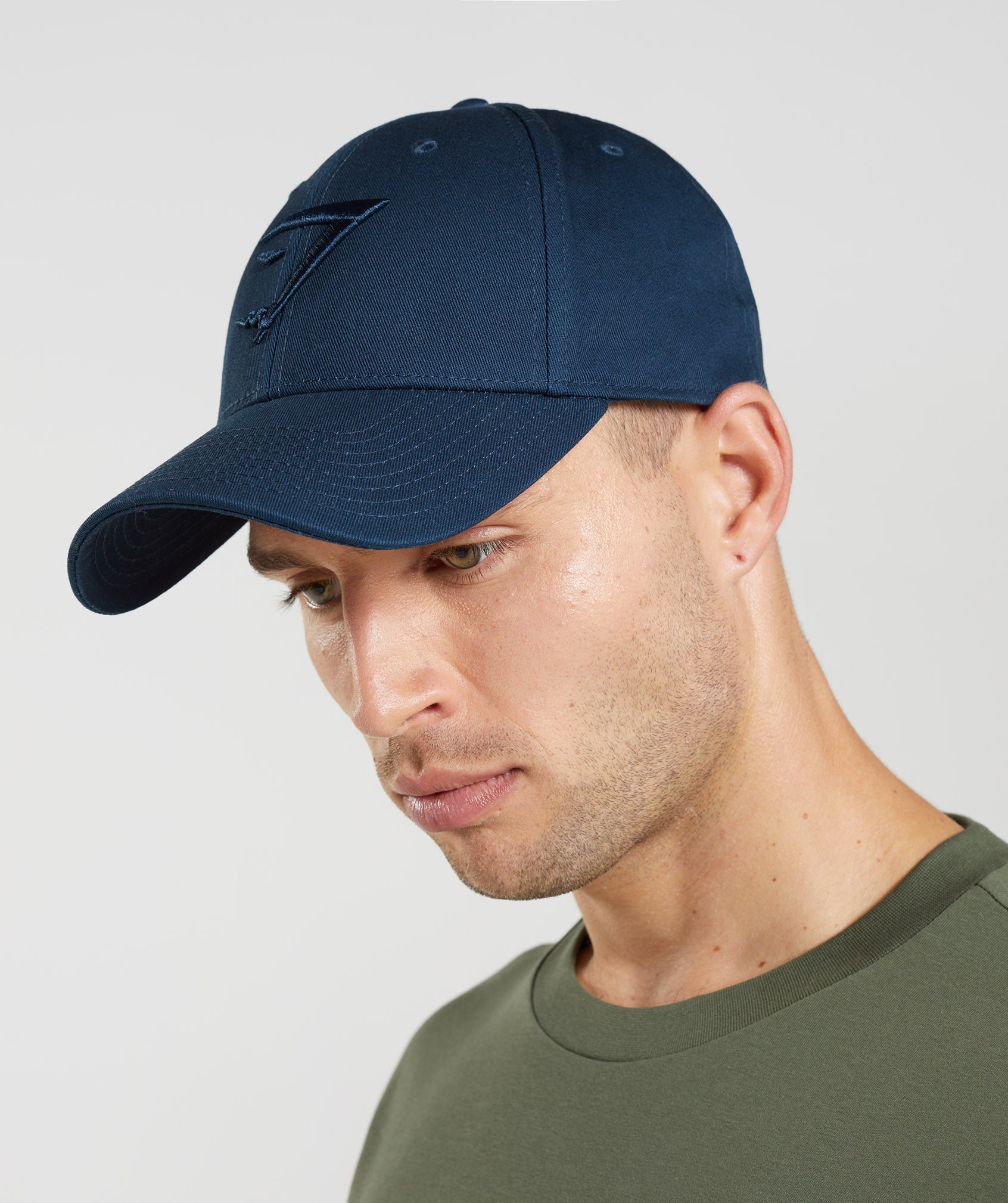 Navy Men's Gymshark Sharkhead Hats | IWEGAX-861