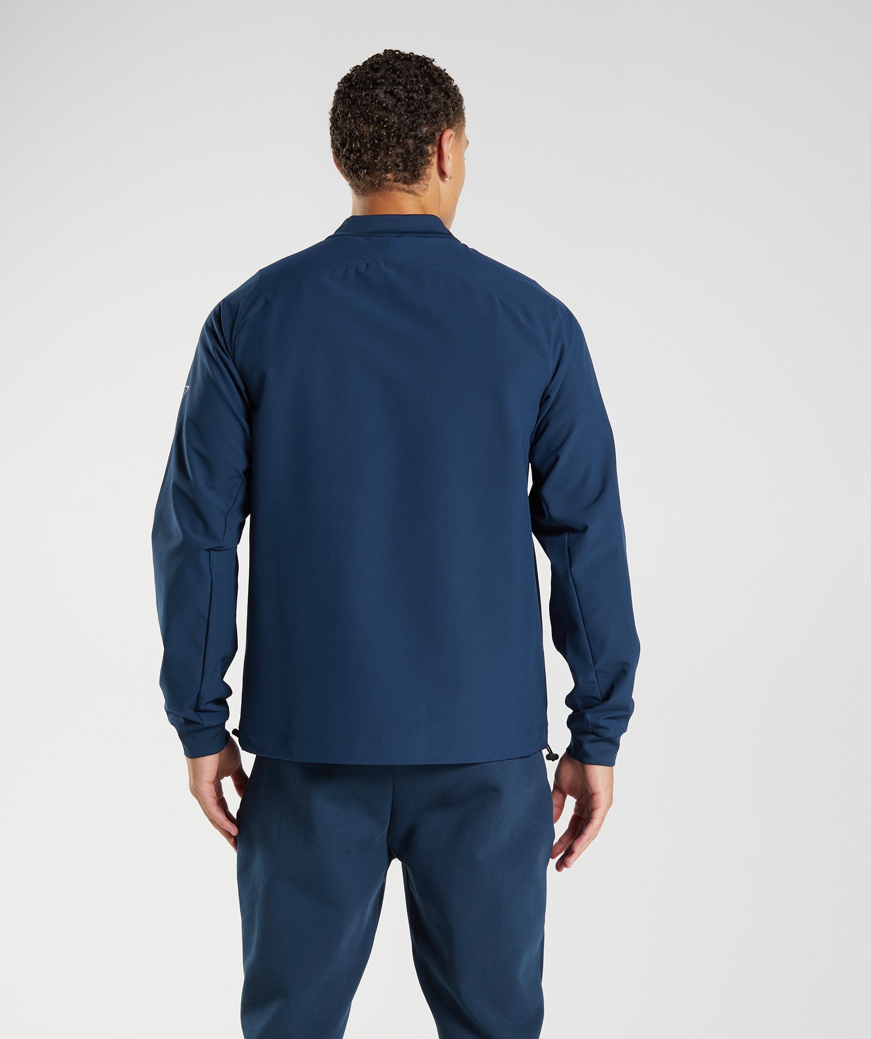 Navy Men's Gymshark Studio Jackets | OGYEFP-961