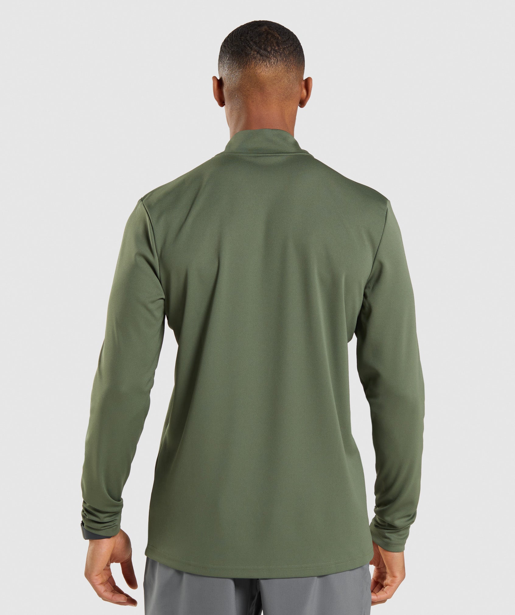 Olive Men's Gymshark Arrival 1/4 Zip Pullover Sweatshirts | GUTHFJ-504