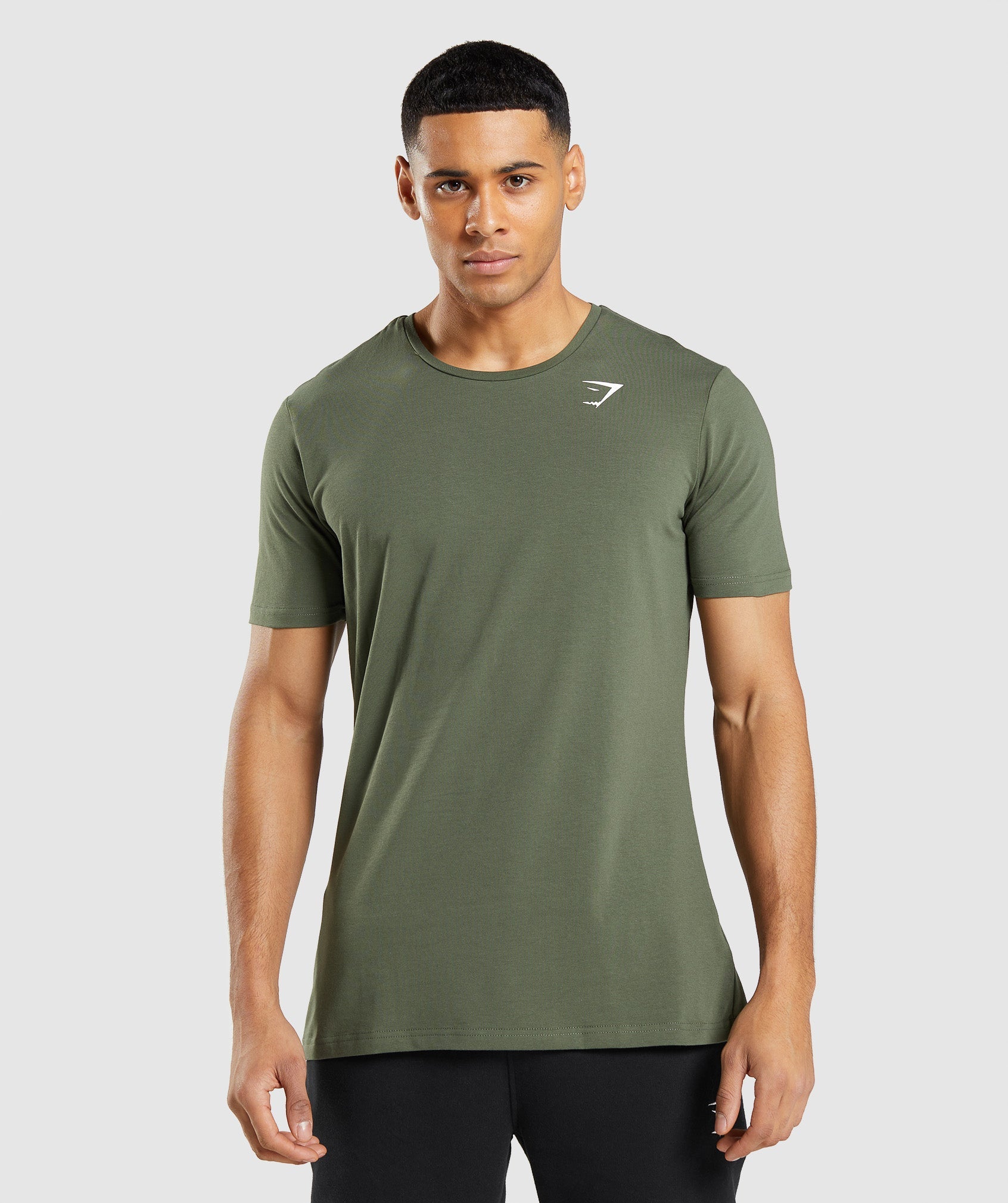 Olive Men\'s Gymshark Essential T Shirts | AUOHSF-602