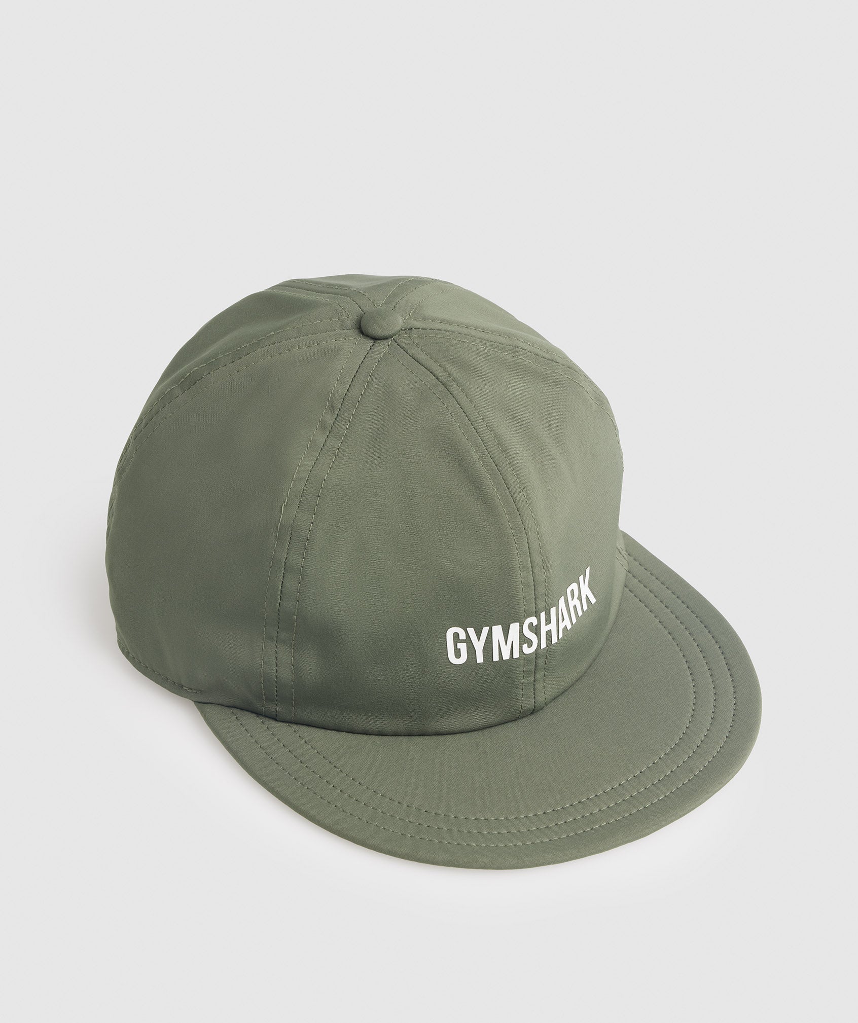 Olive Men's Gymshark Flat Peak Hats | XTWBOZ-205