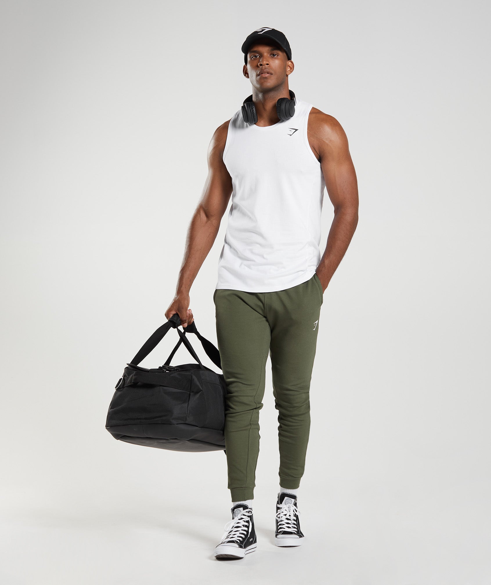 Olive Men's Gymshark React Jogger | BEPAMI-791