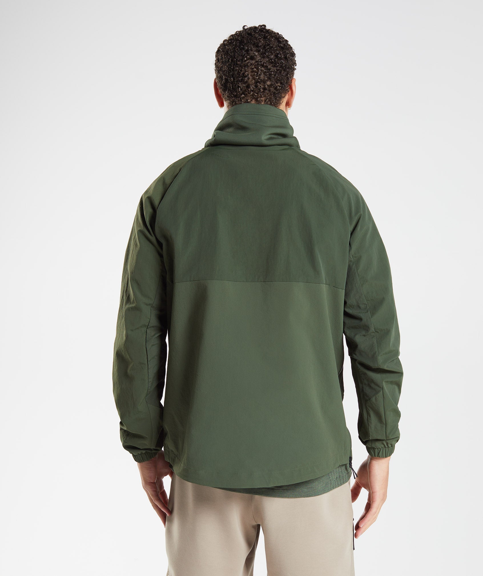 Olive Men's Gymshark Retake Anorak Tops | JODLRQ-861