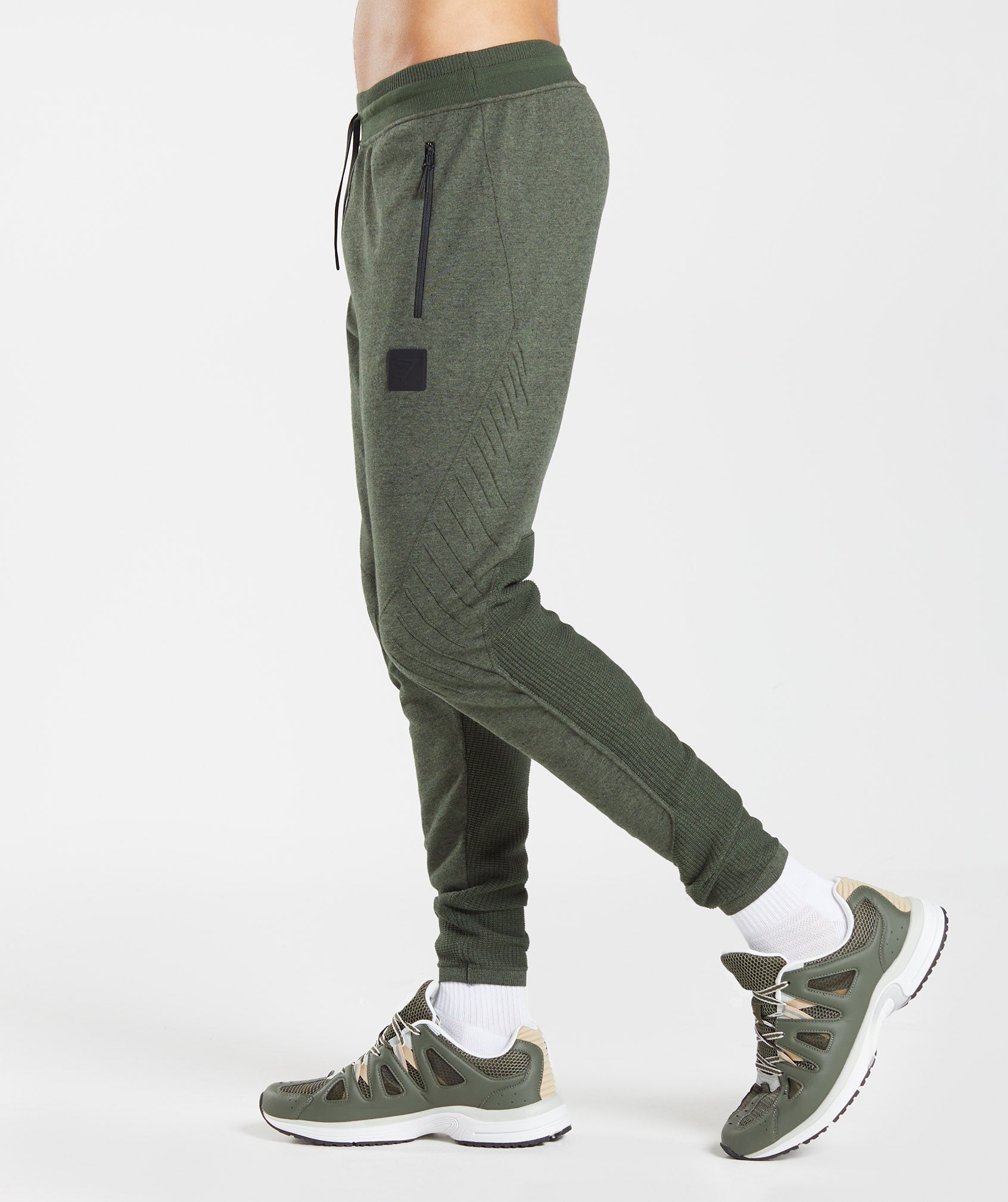 Olive Men's Gymshark Retake Knit Jogger | JRPAXS-501