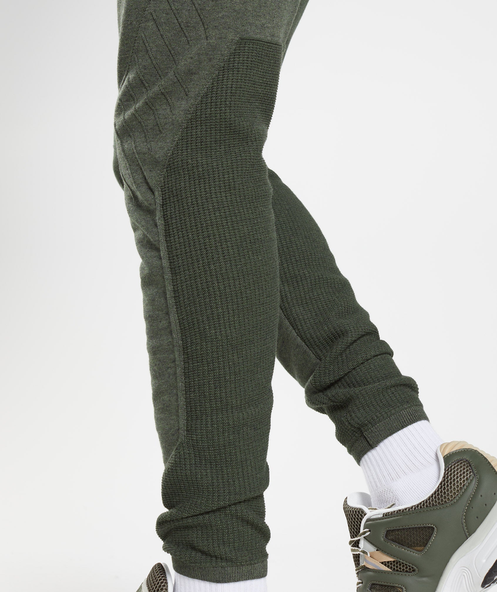 Olive Men's Gymshark Retake Knit Jogger | JRPAXS-501