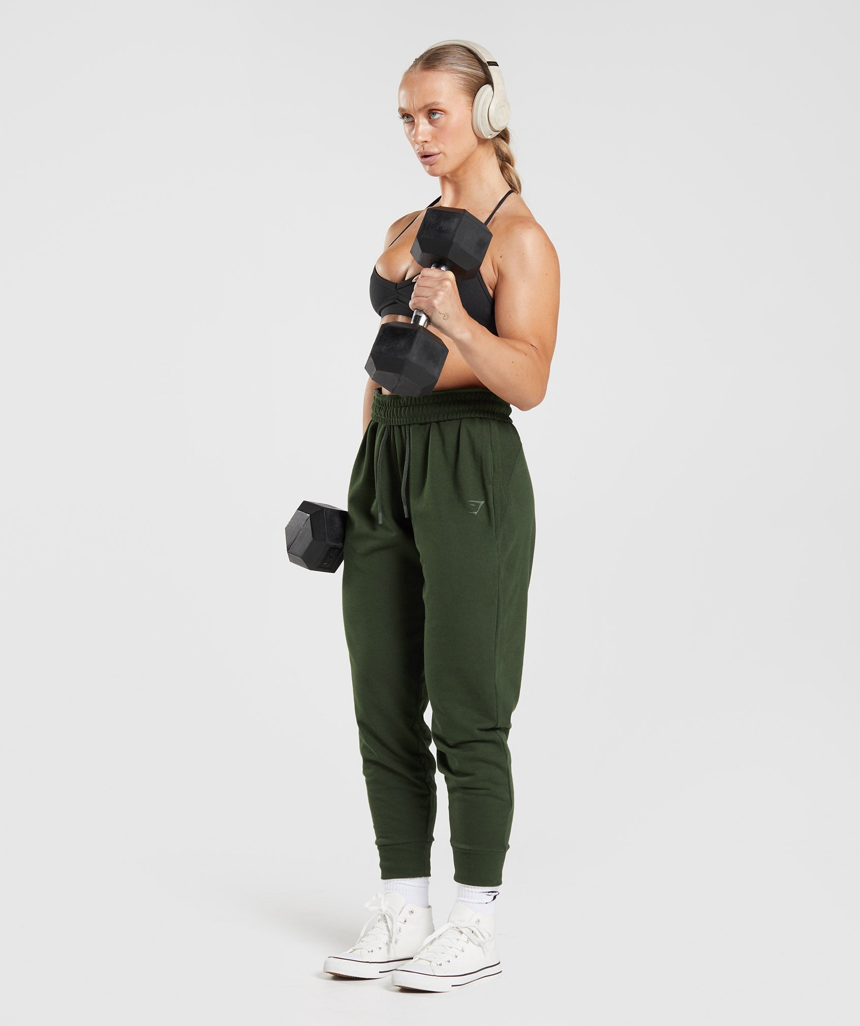 Olive Women's Gymshark GS Power Jogger | FSPNRT-104