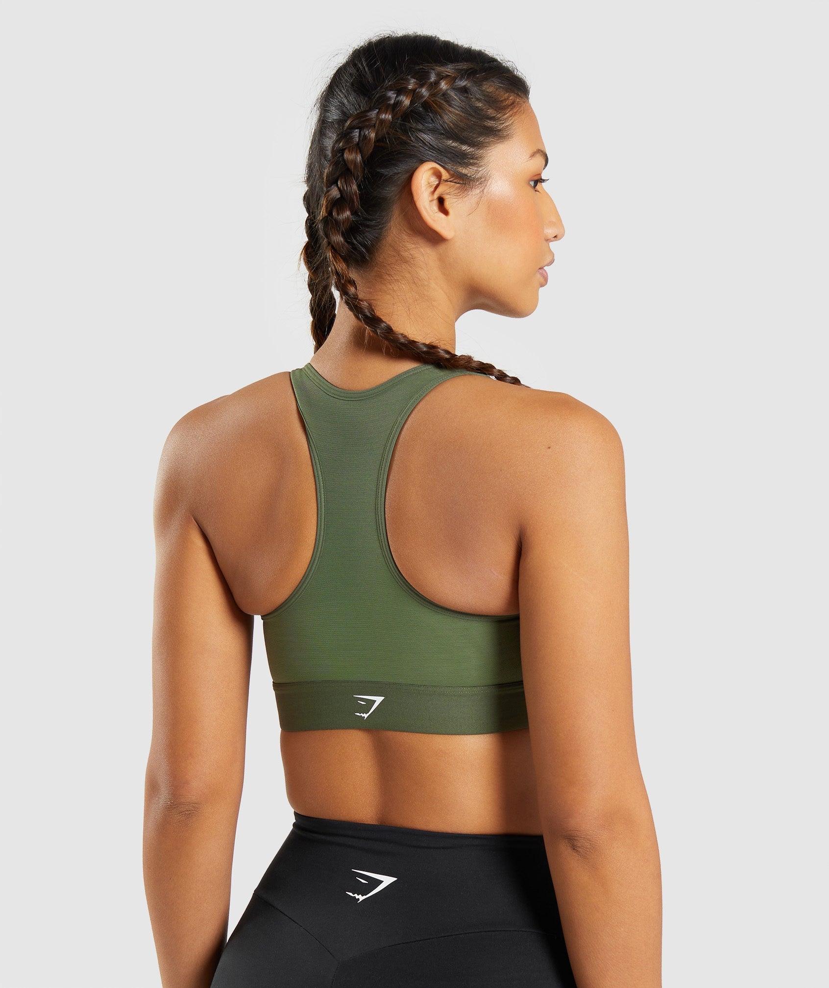 Olive Women's Gymshark Lightweight High Support Sports Bra | OAEKTX-759