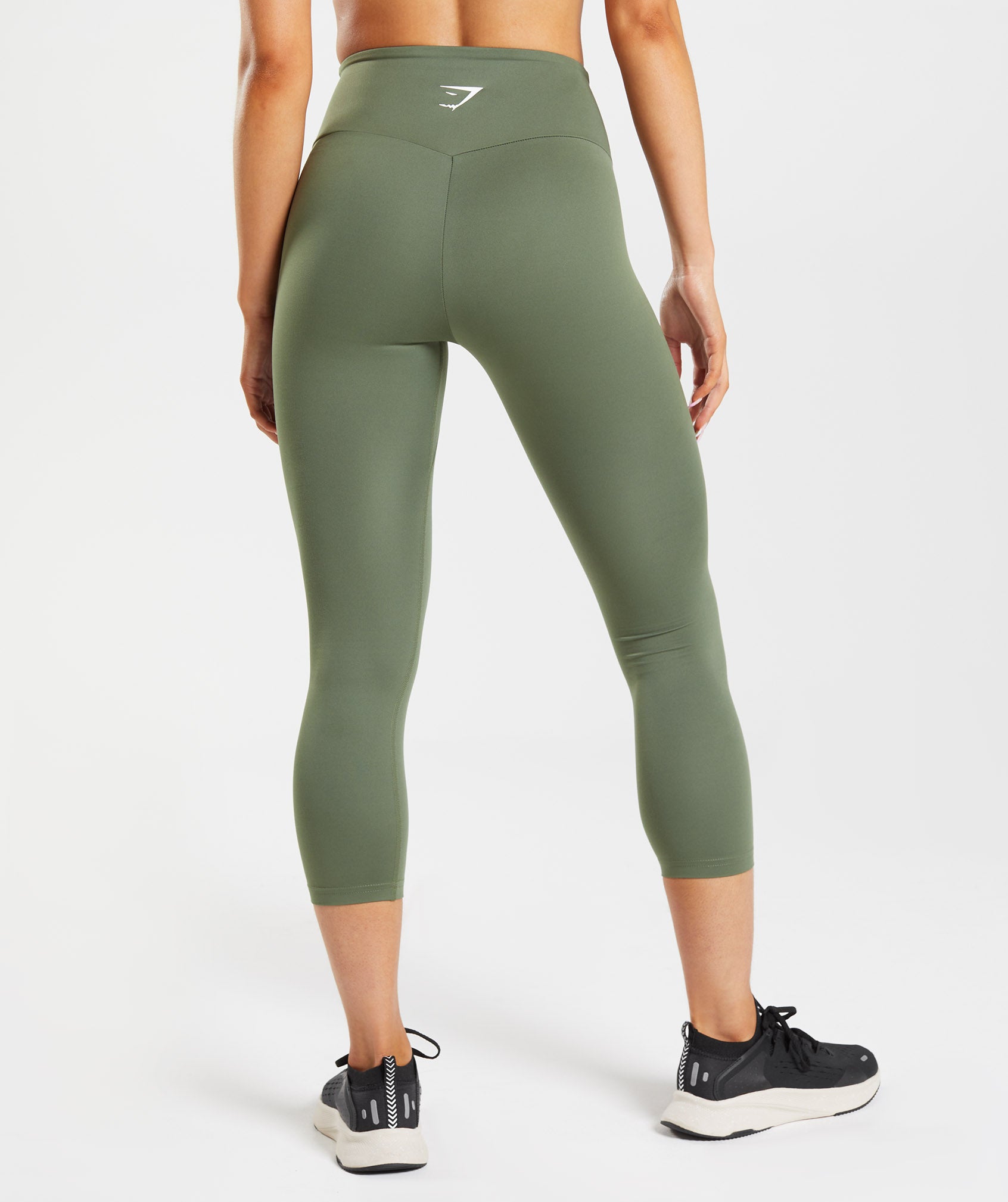 Olive Women's Gymshark Training 7/8 Leggings | YAVUPE-137