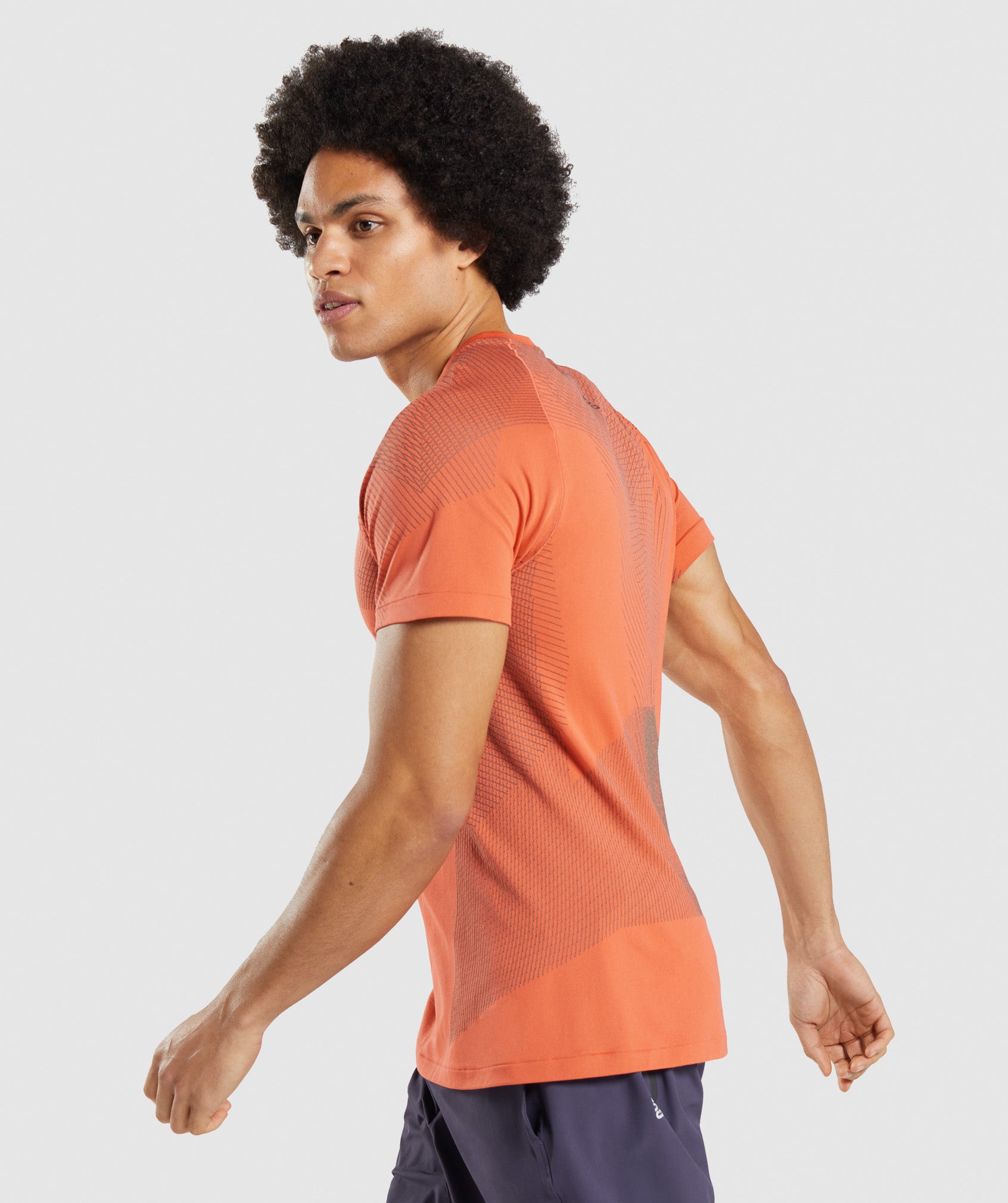 Orange Men's Gymshark Apex Seamless T Shirts | EVUYNH-102