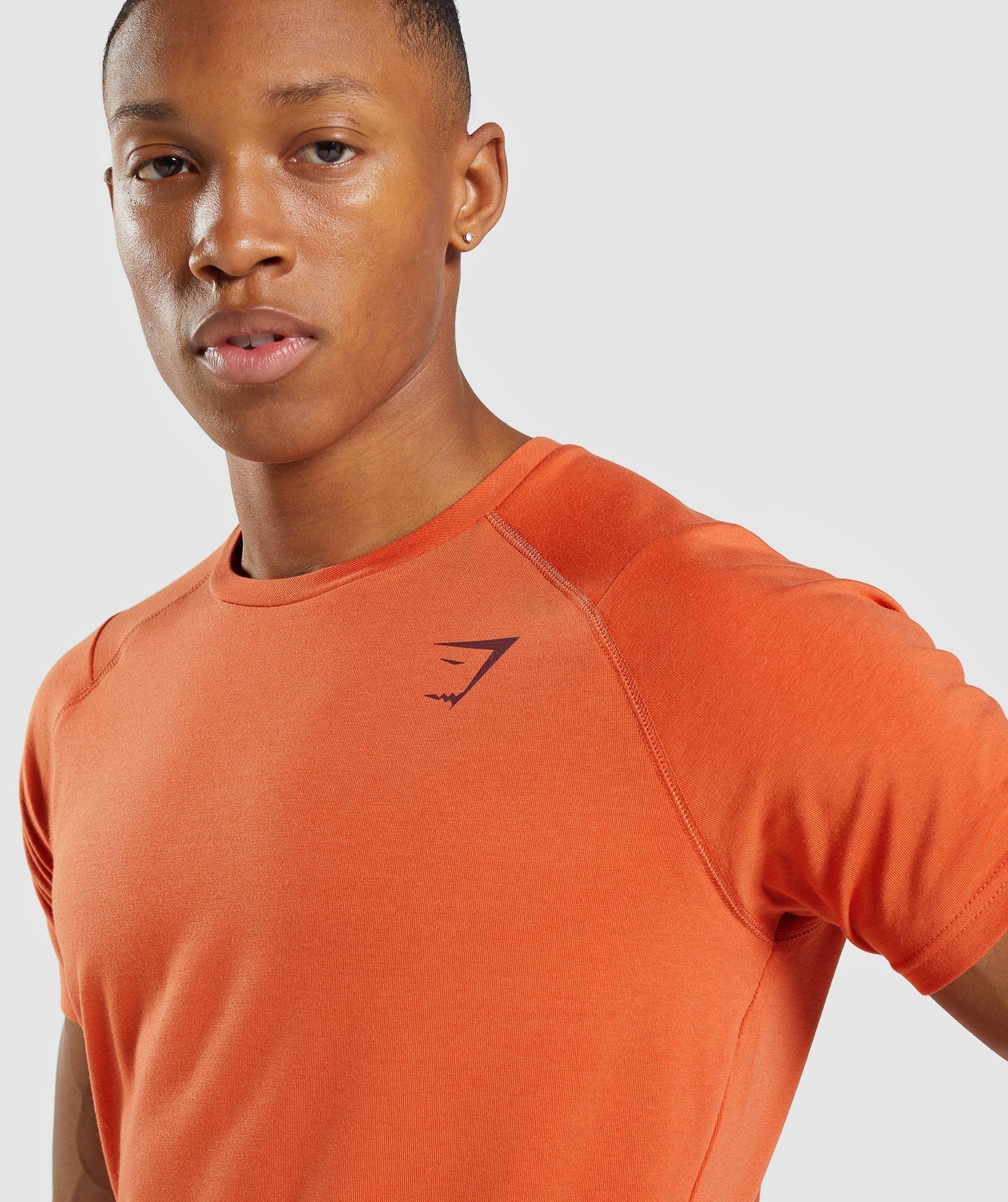 Orange Men's Gymshark Bold T Shirts | AXTDSO-980