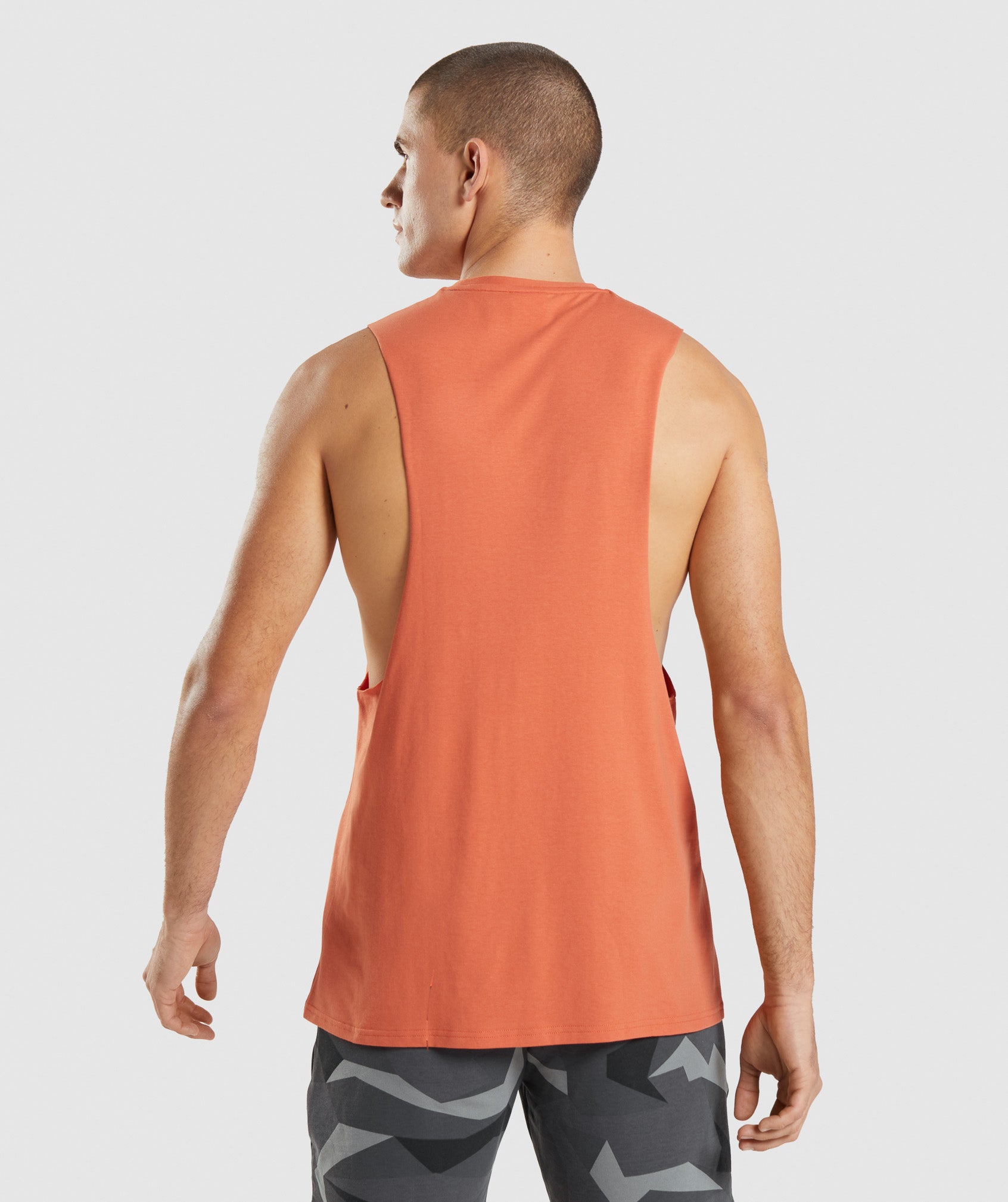 Orange Men's Gymshark Critical Drop Arm Tanks | HTJNIV-273