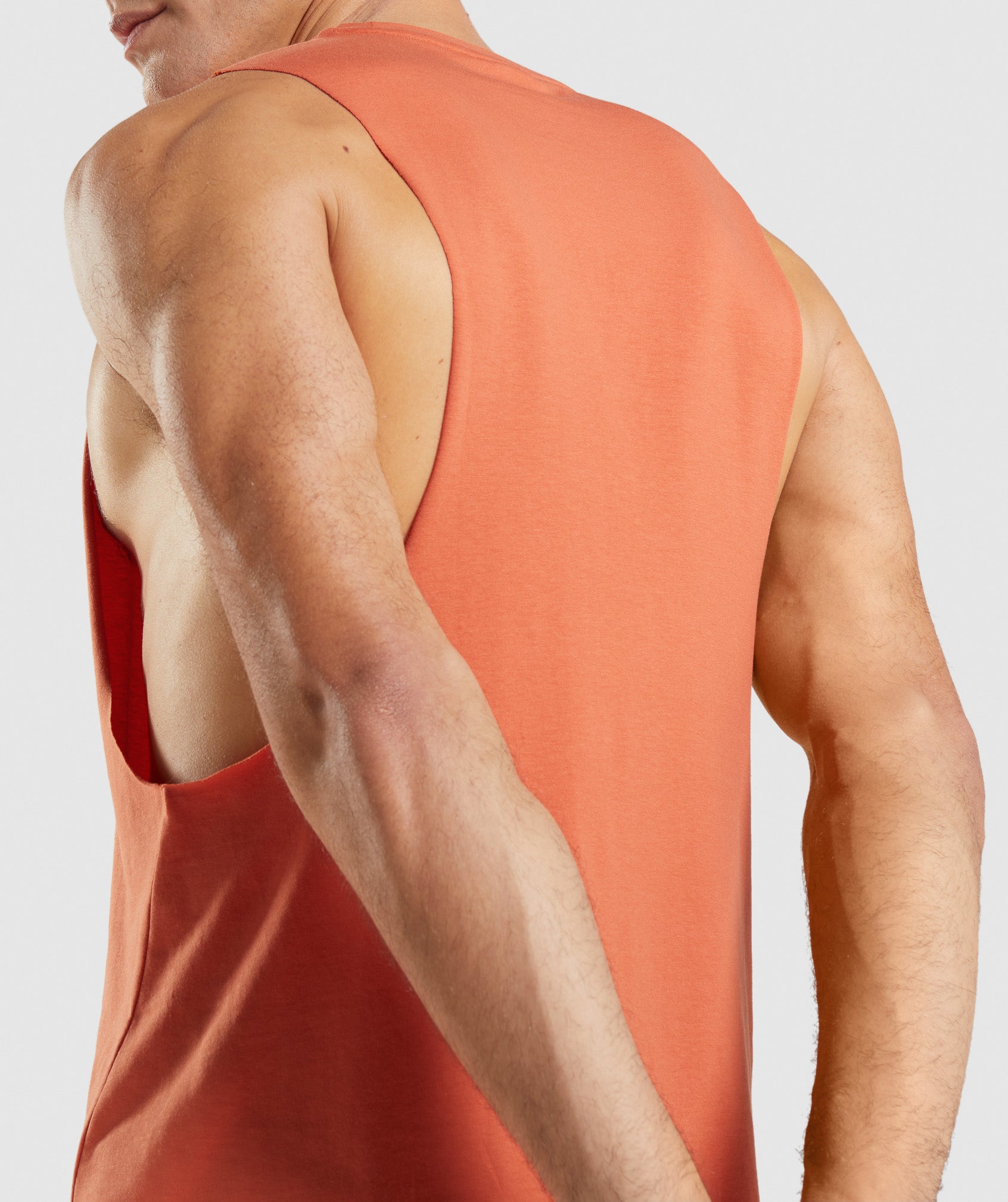 Orange Men's Gymshark Critical Drop Arm Tanks | HTJNIV-273