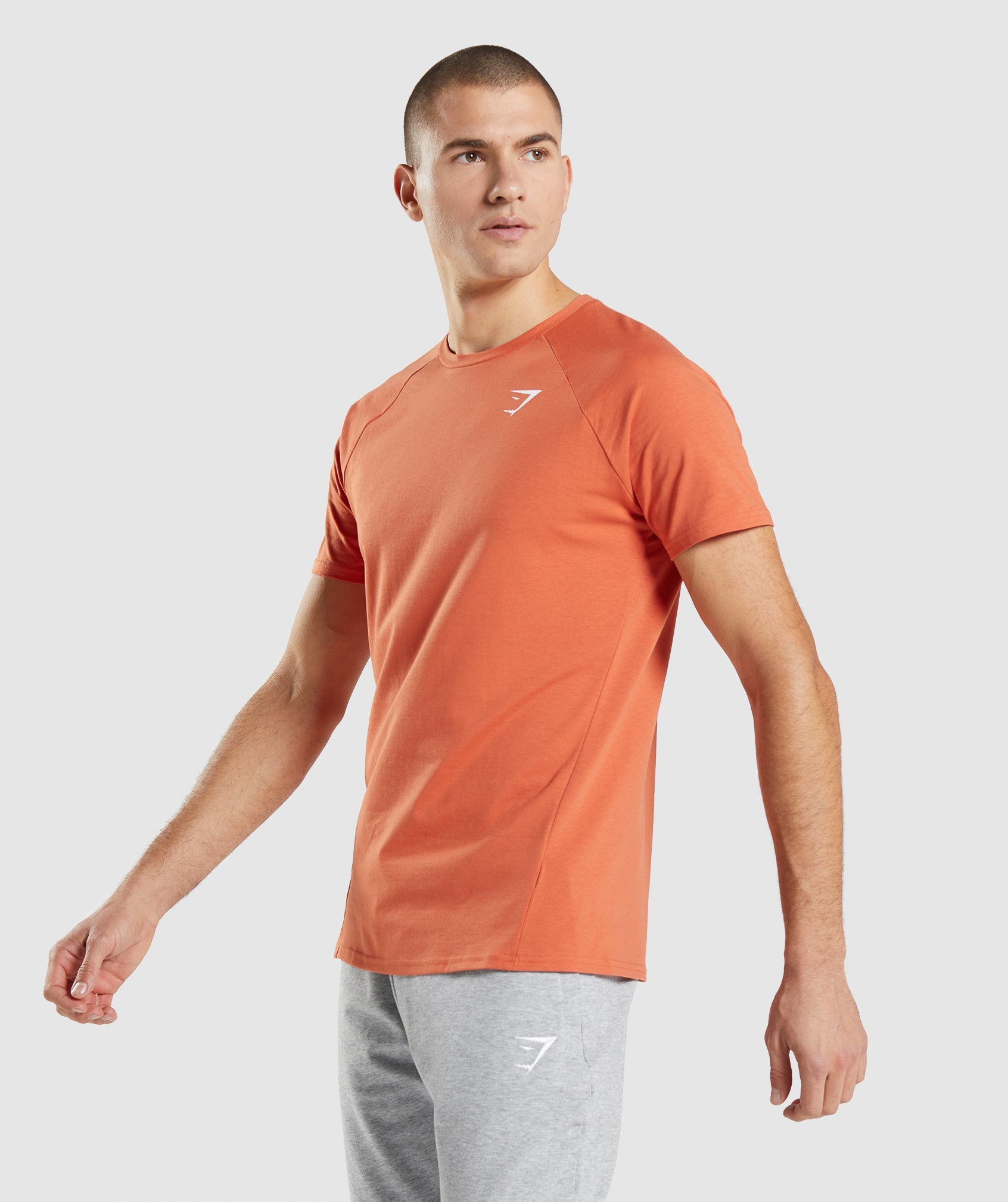 Orange Men's Gymshark Critical T Shirts | THGIAW-245