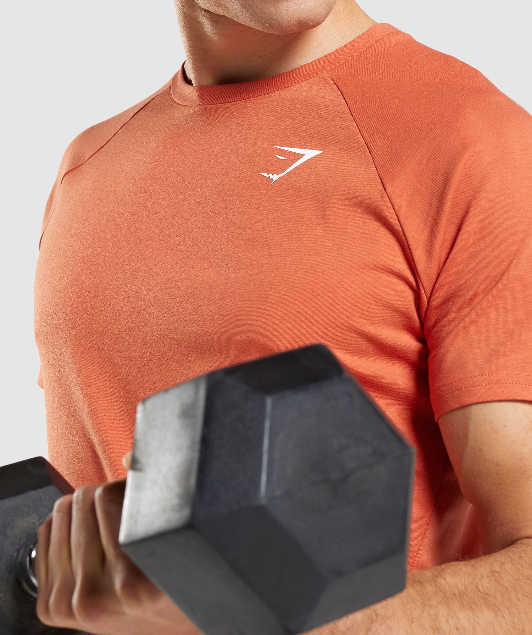 Orange Men's Gymshark Critical T Shirts | THGIAW-245