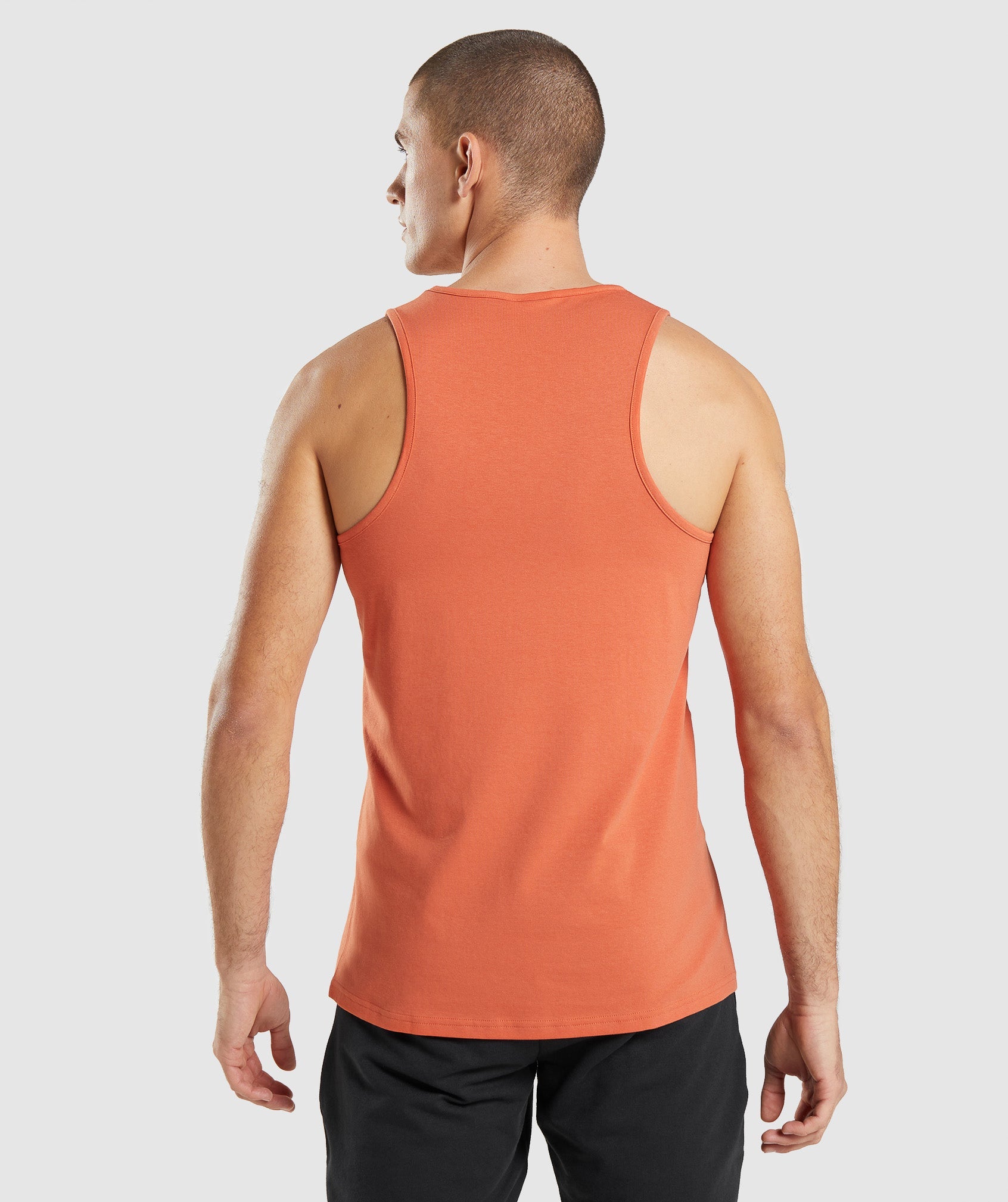 Orange Men's Gymshark Critical Tanks | OBIXGS-986