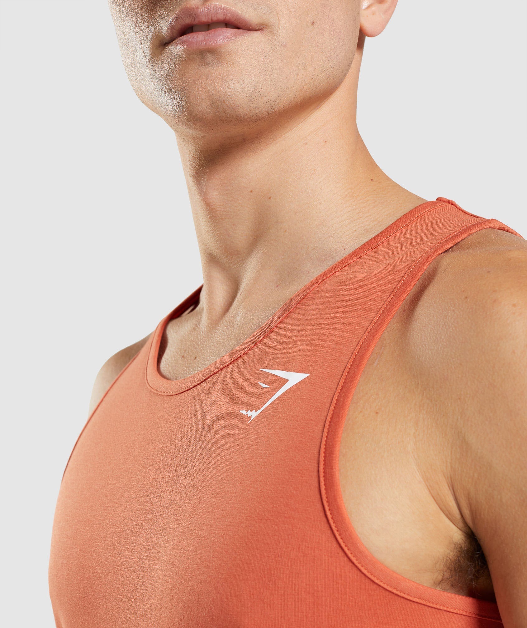 Orange Men's Gymshark Critical Tanks | OBIXGS-986