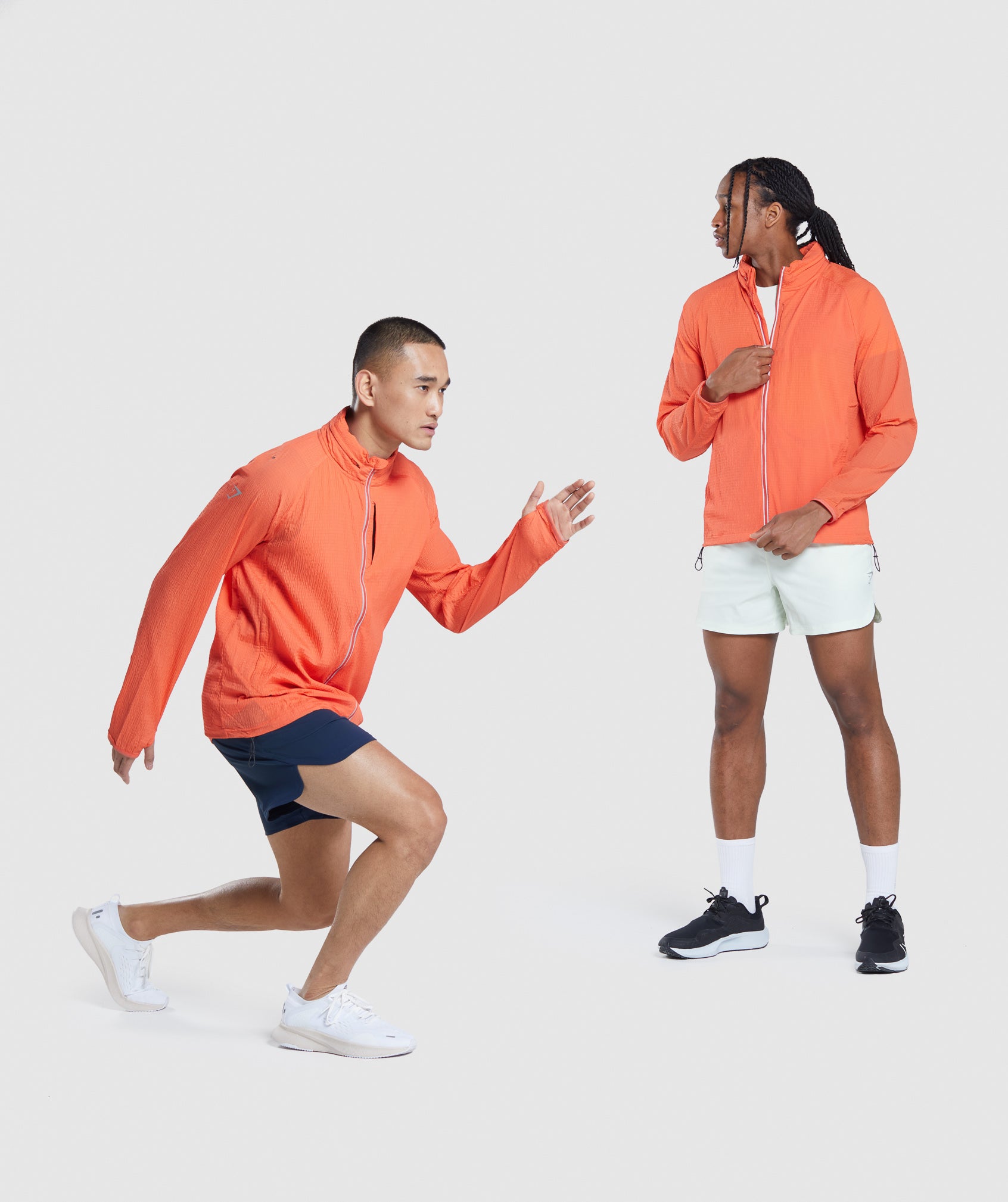 Orange Men's Gymshark Speed Evolve Windbreaker | FJWNIA-184