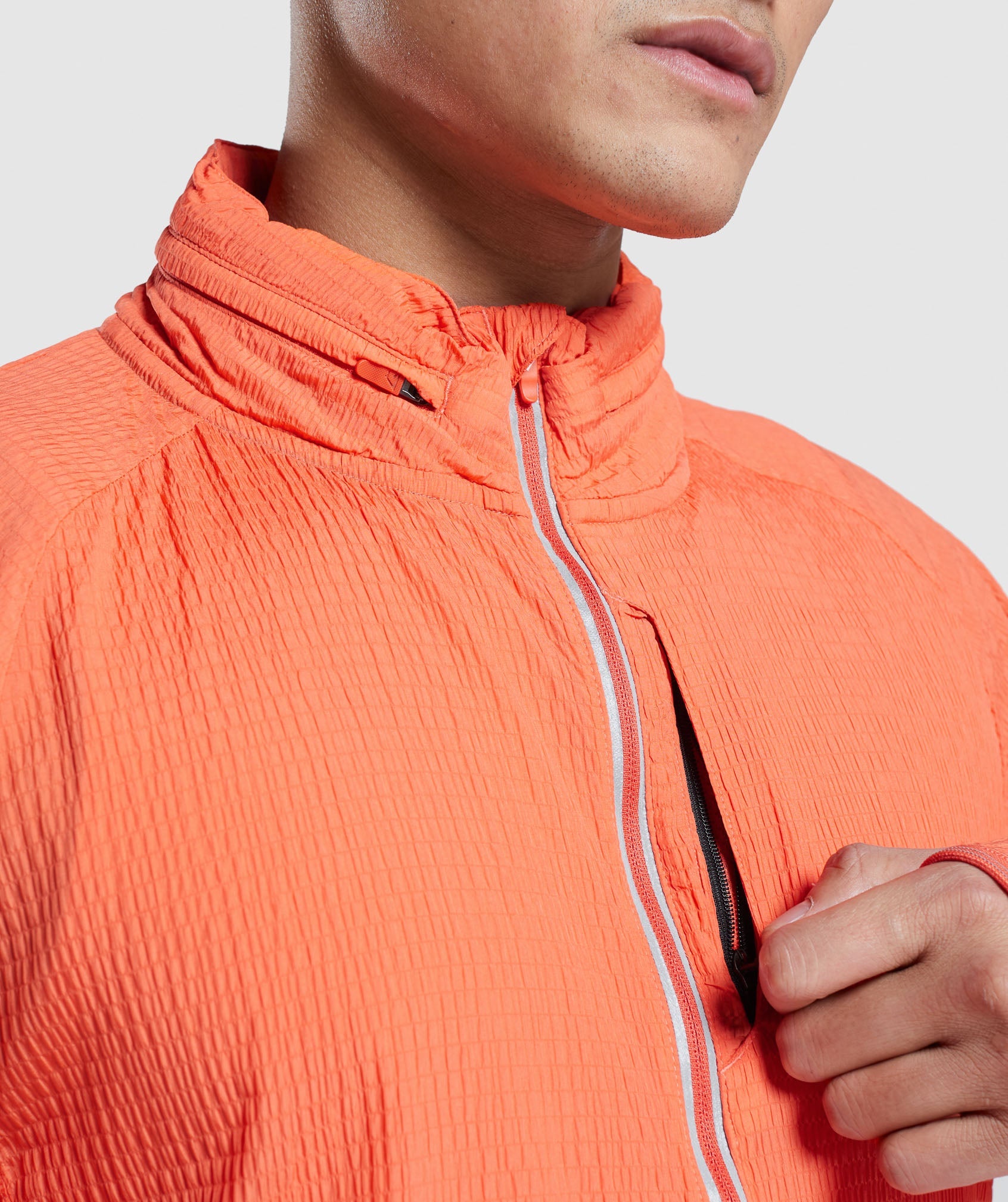 Orange Men's Gymshark Speed Evolve Windbreaker | FJWNIA-184