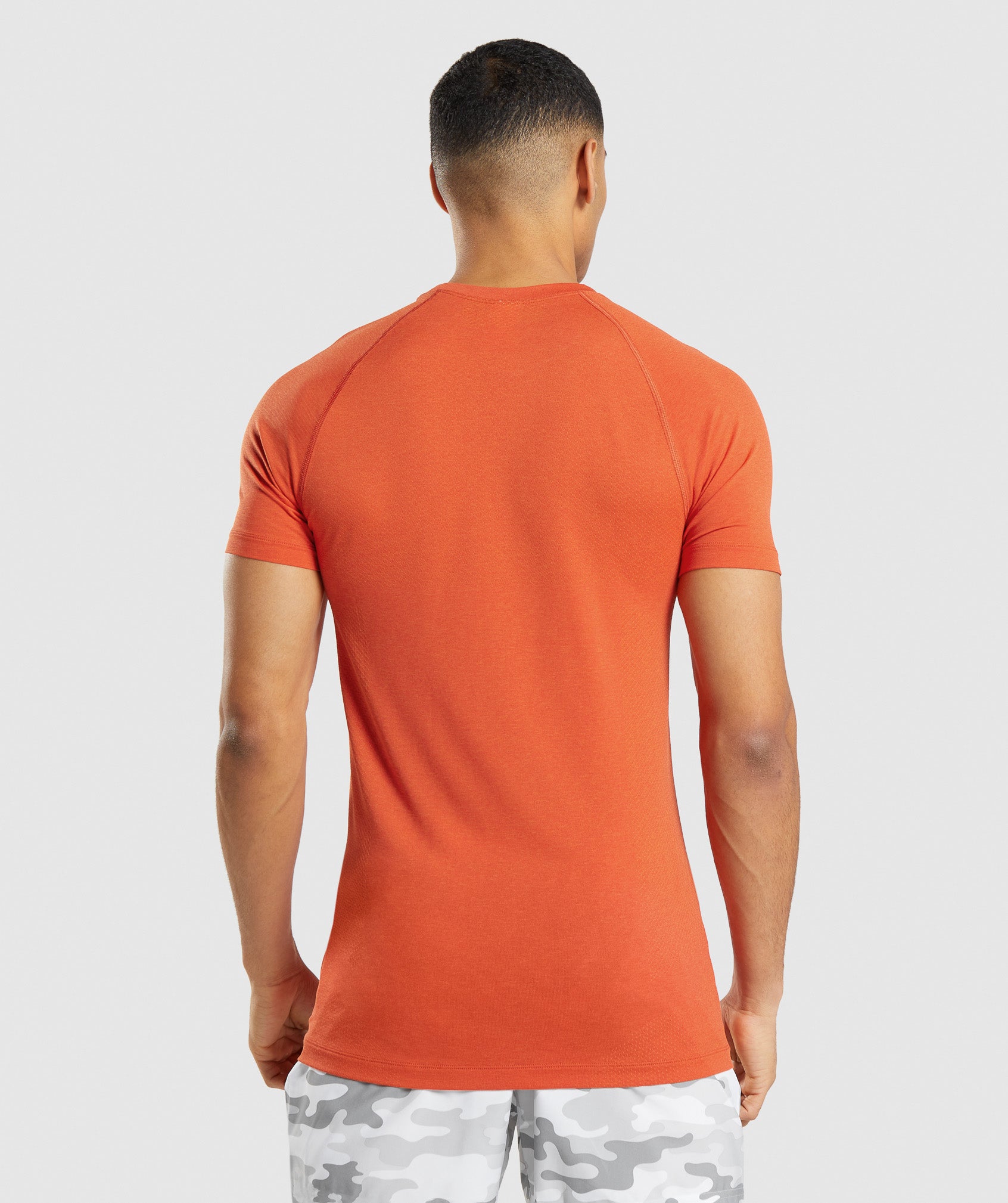 Orange Men's Gymshark Vital Light seamless T Shirts | WEYCSN-067