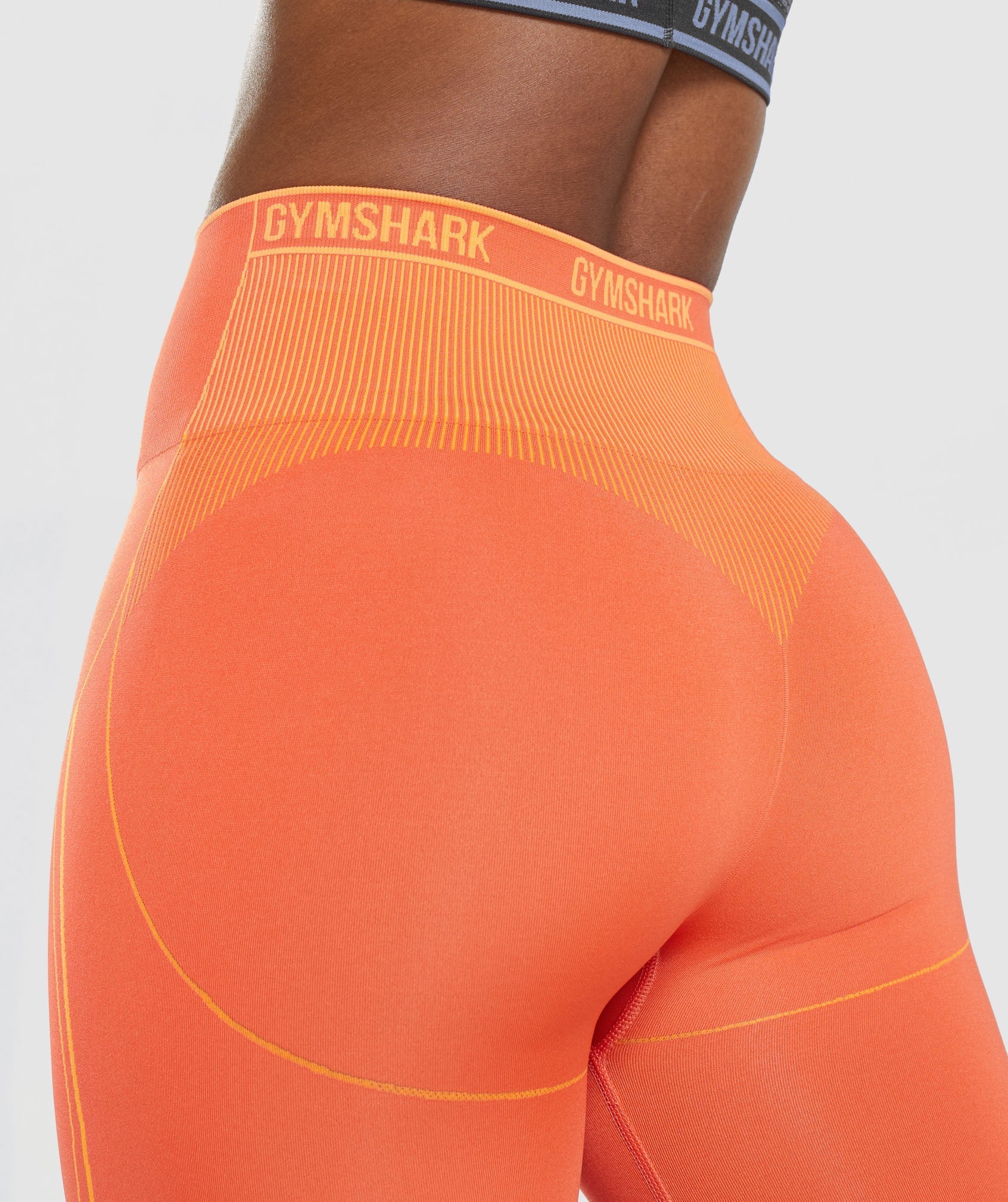 Orange Women's Gymshark Apex Seamless High Rise Shorts | FWGZMH-691