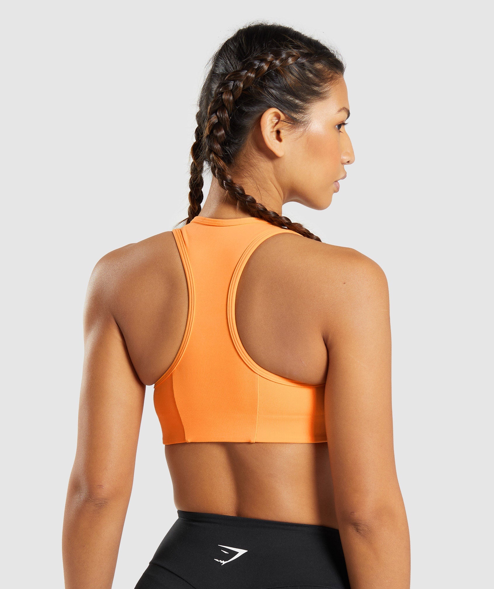 Orange Women's Gymshark Essential Racer Back Sports Bra | JOMBIL-250