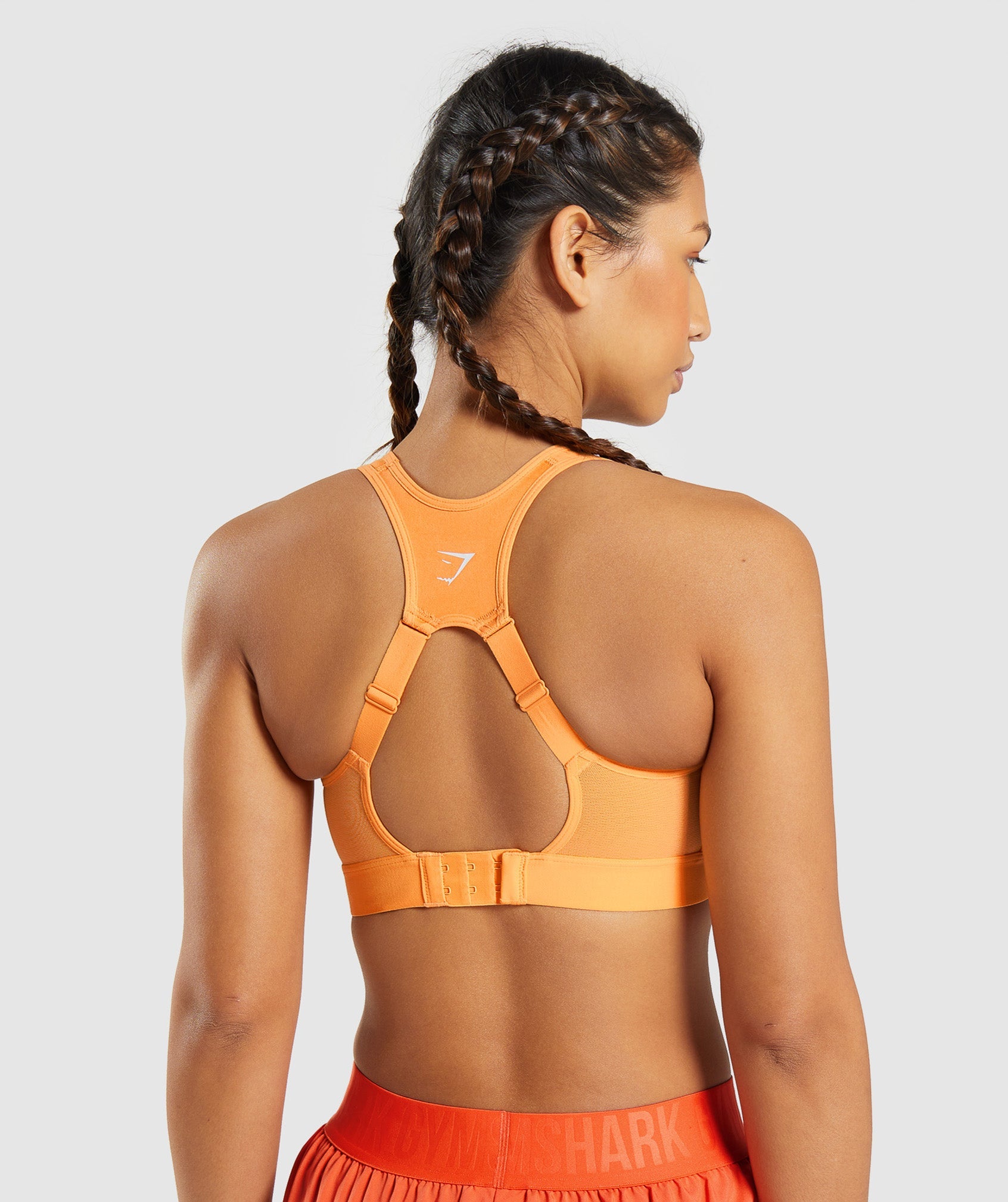 Orange Women's Gymshark Open Back Sports Bra | XAIQLU-281