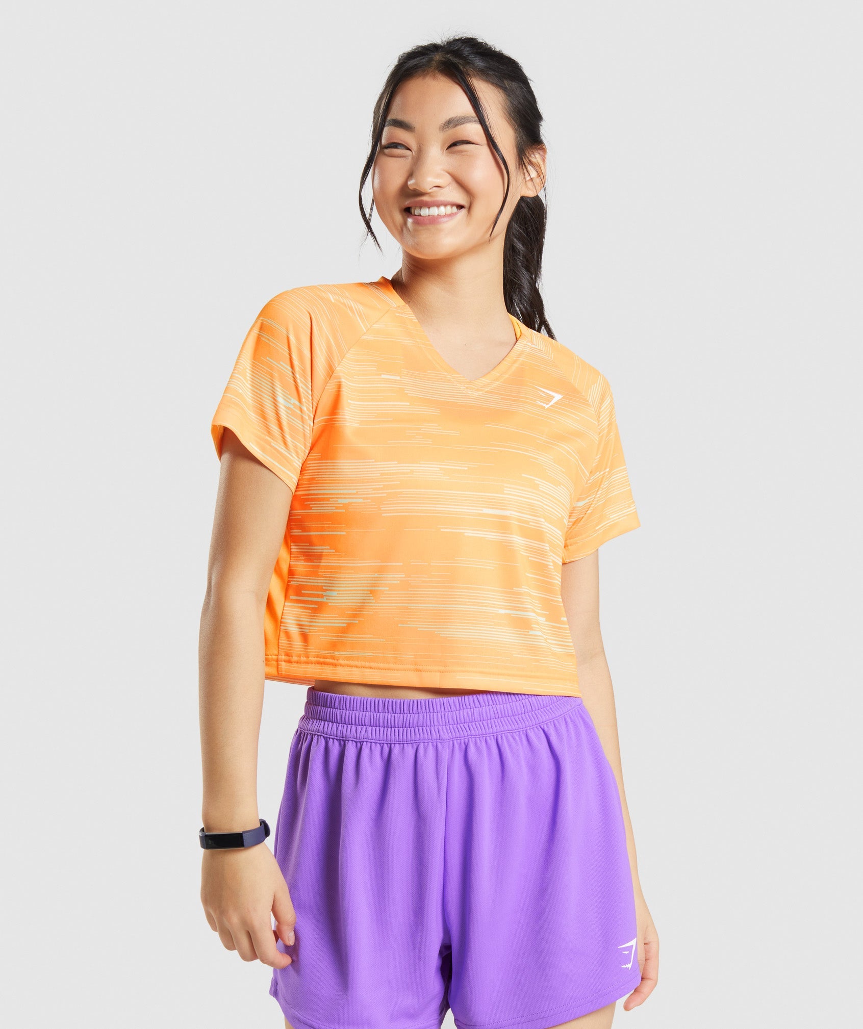 Orange Women\'s Gymshark Sport Midi T Shirts | QAWGJF-587