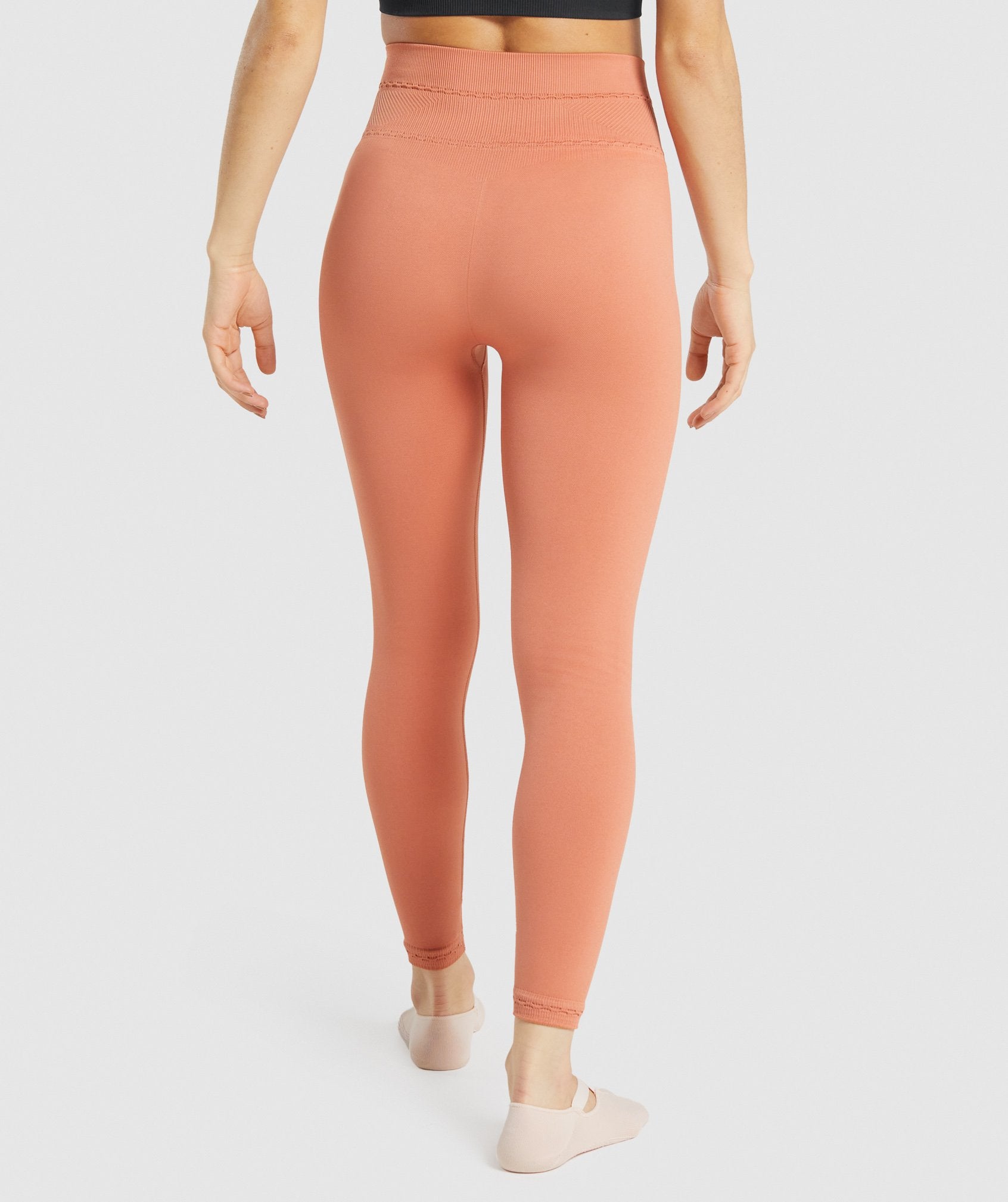 Orange Women's Gymshark Studio Leggings | FJILSG-519