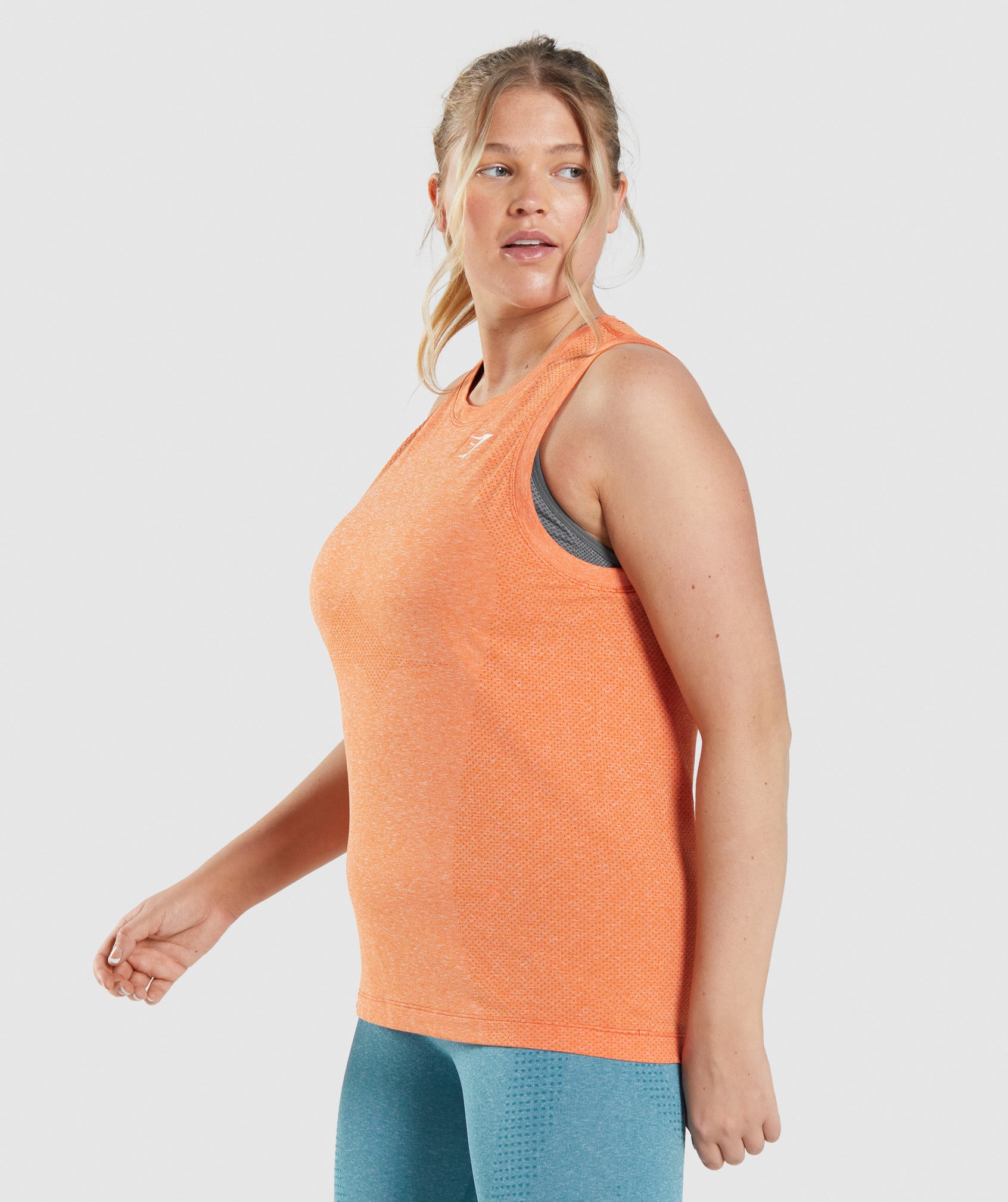 Orange Women's Gymshark Vital Seamless 2.0 Light Tanks | CNQPIY-892