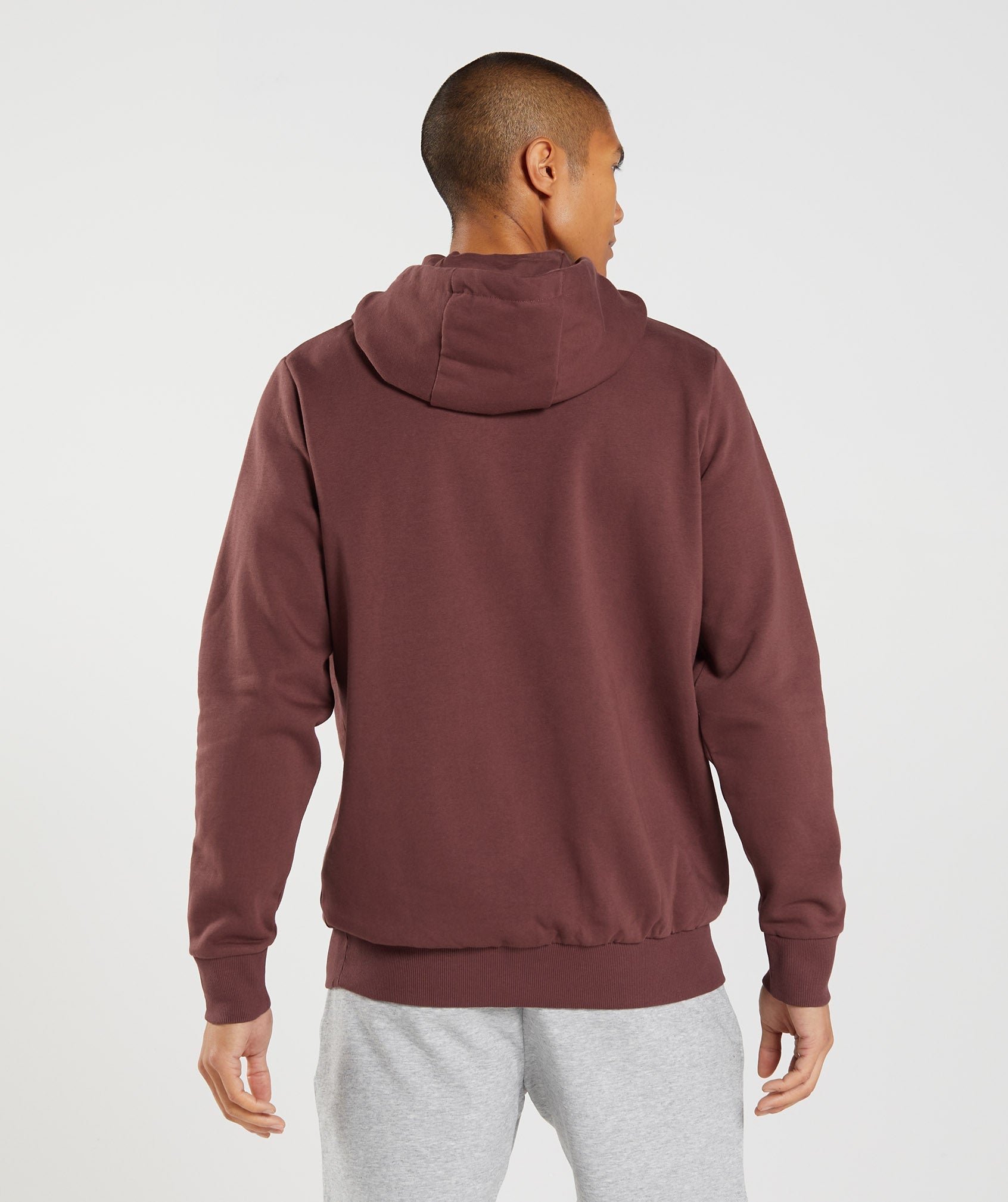 Pink Brown Men's Gymshark Block Hoodie | HNAKVD-890