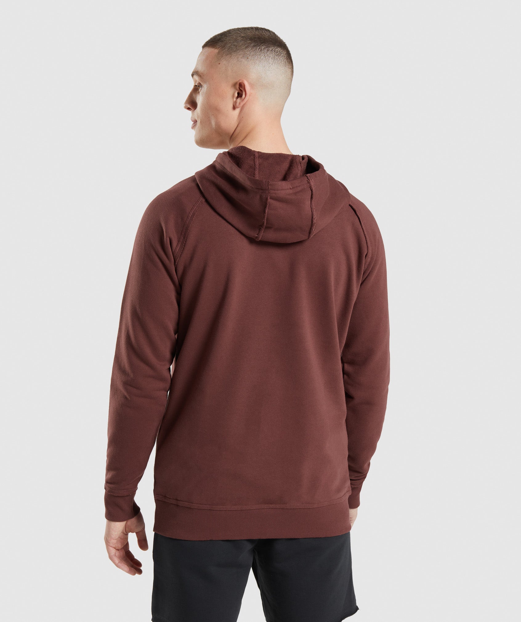 Pink Brown Men's Gymshark Legacy Hoodie | NJBYPC-076