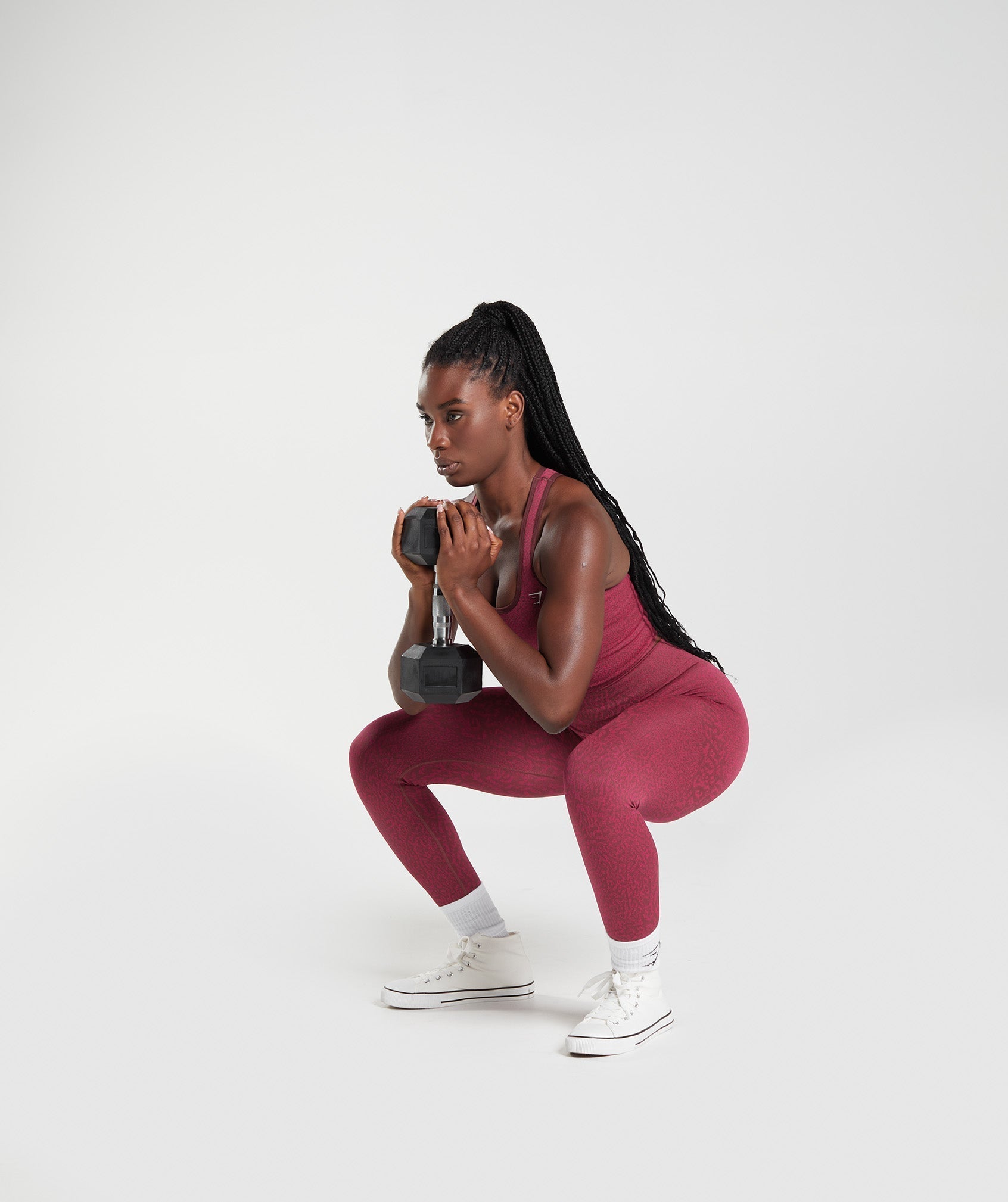 Pink Brown Women's Gymshark Adapt Animal Seamless Leggings | OYRCAB-526