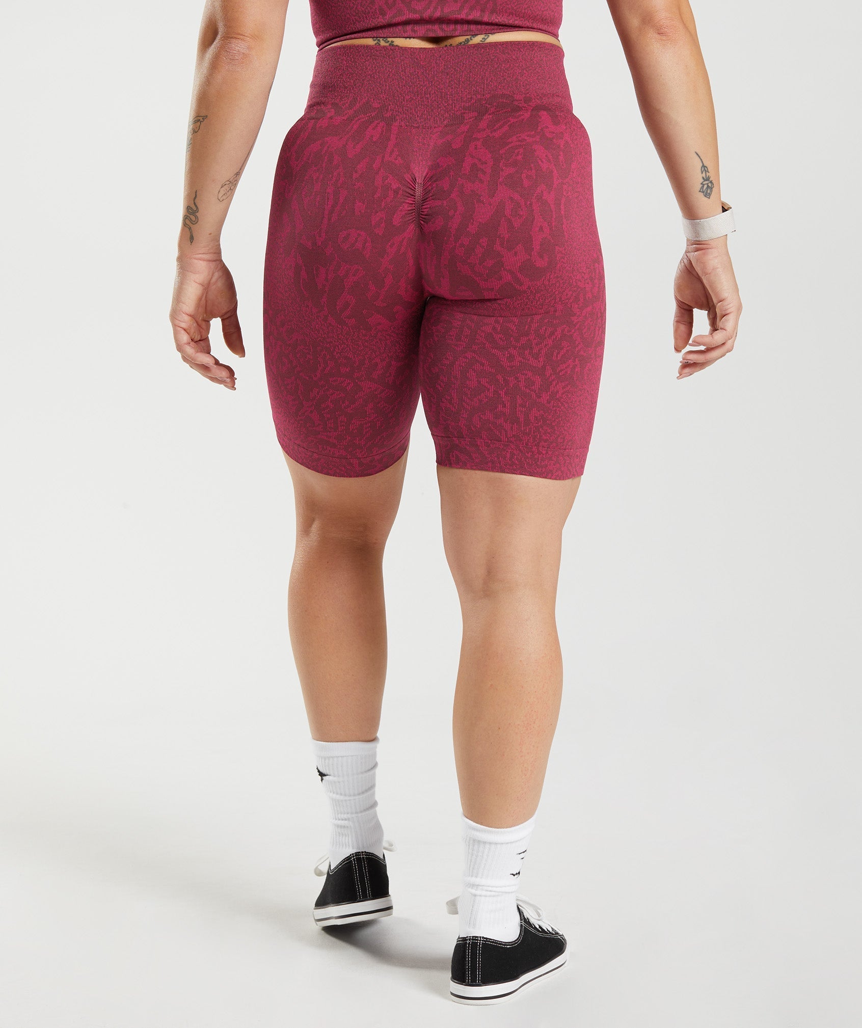 Pink Brown Women's Gymshark Adapt Animal Seamless Cycling Shorts | WMESKC-914