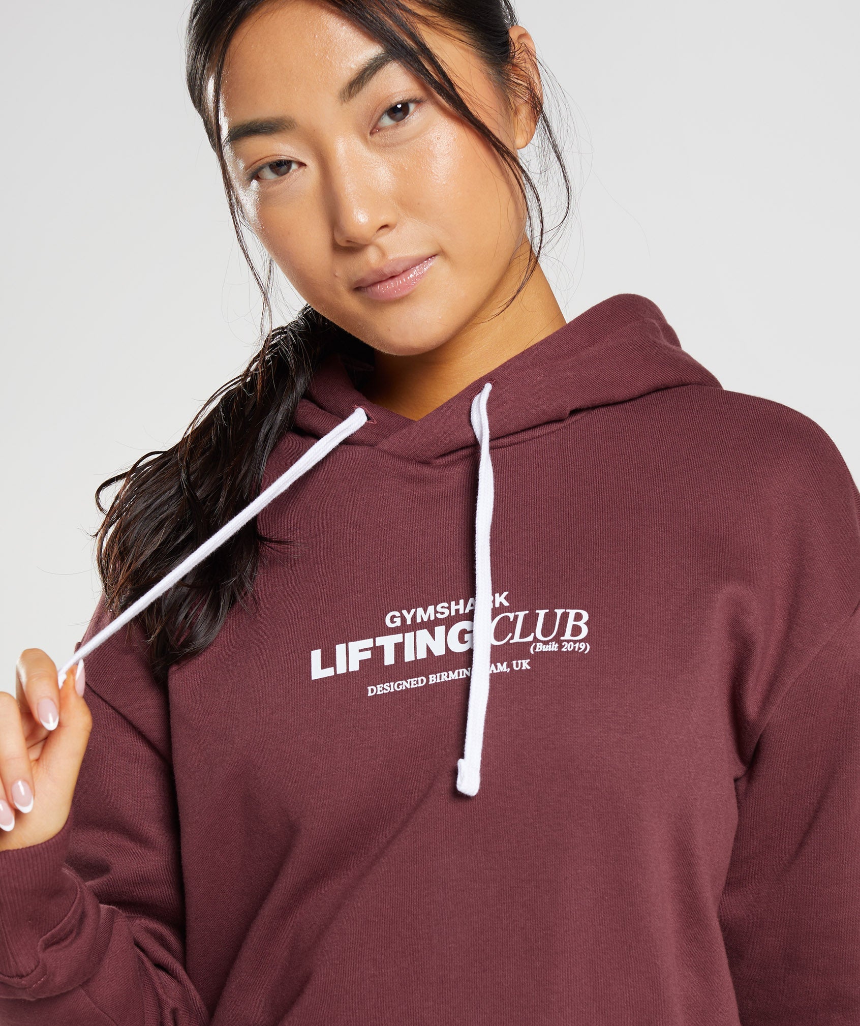 Pink Brown Women's Gymshark Social Club Oversized Hoodie | IRKDTQ-154