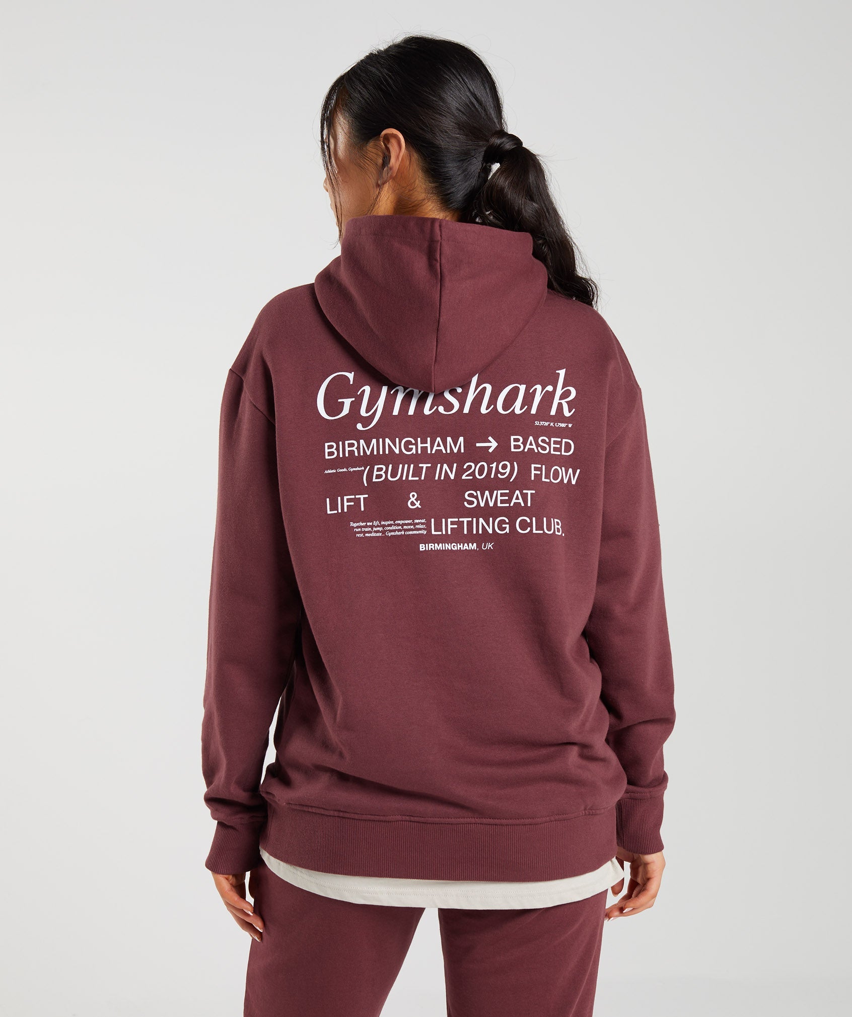 Pink Brown Women\'s Gymshark Social Club Oversized Hoodie | IRKDTQ-154