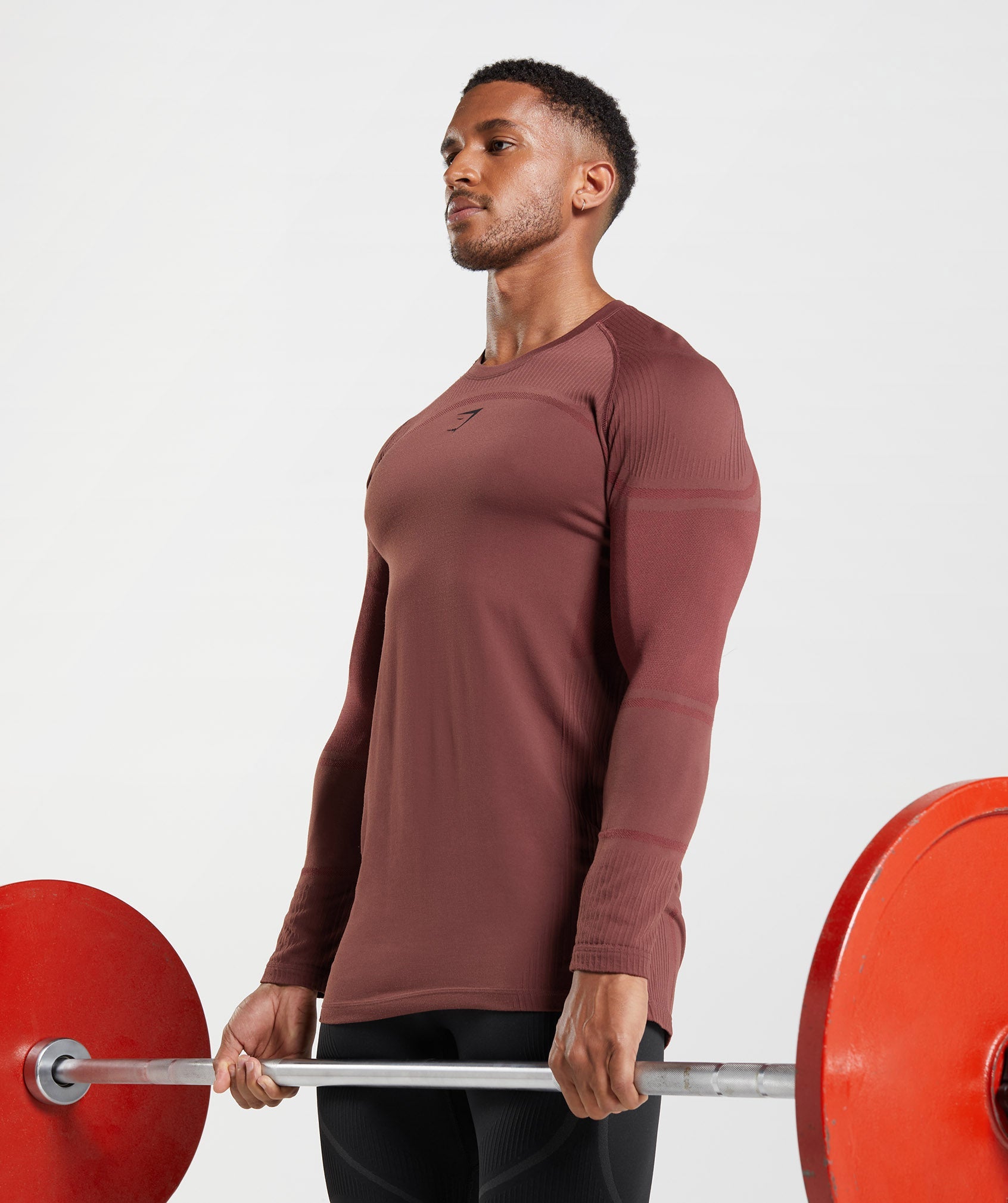 Pink Men's Gymshark 315 Long Sleeve T Shirts | QPDITU-368