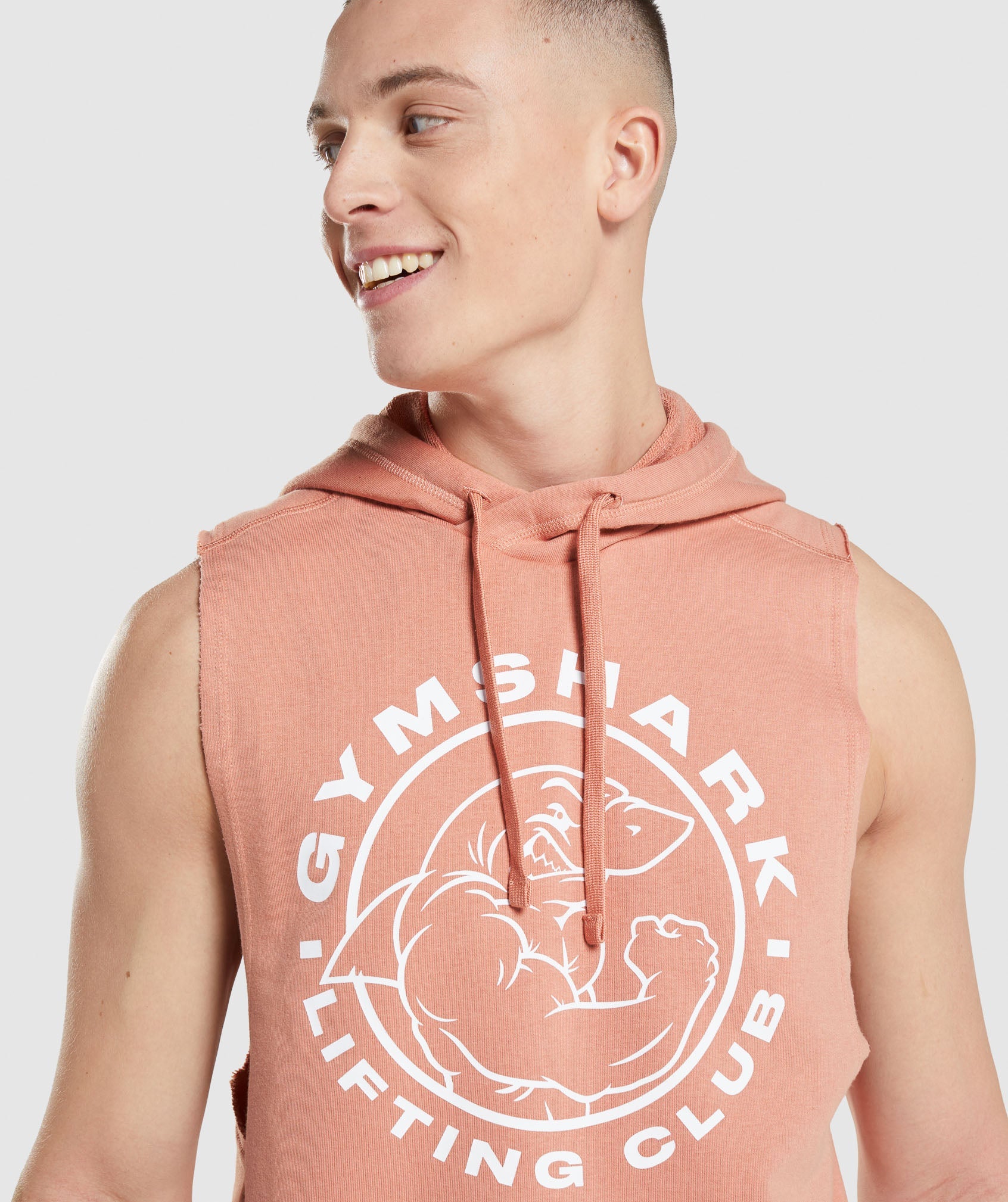 Pink Men's Gymshark Legacy Drop Arm Hoodie | AWVDRX-385