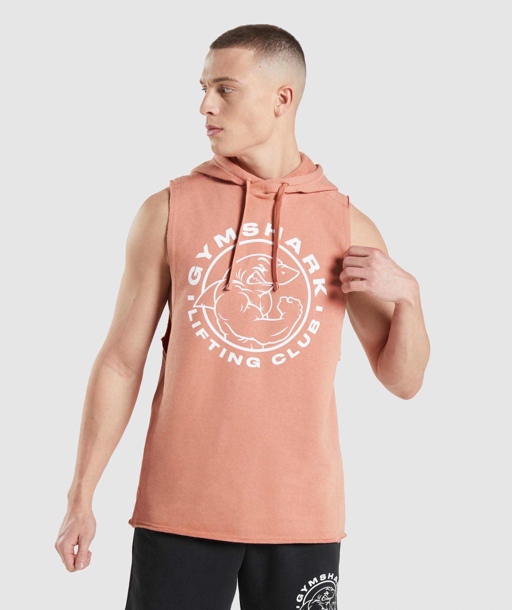 Pink Men\'s Gymshark Legacy Drop Arm Hoodie | AWVDRX-385