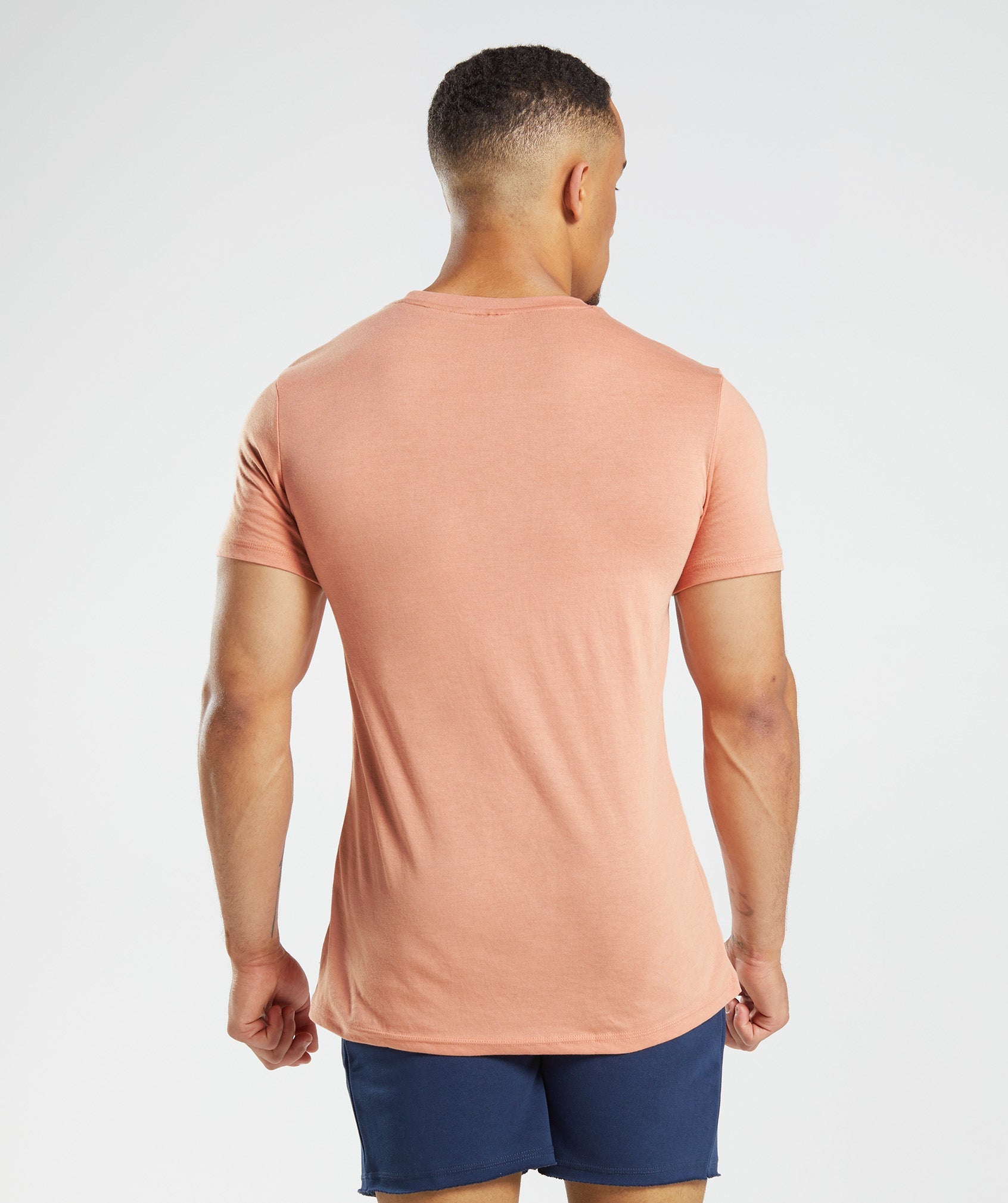 Pink Men's Gymshark Legacy T Shirts | AJSOWN-490