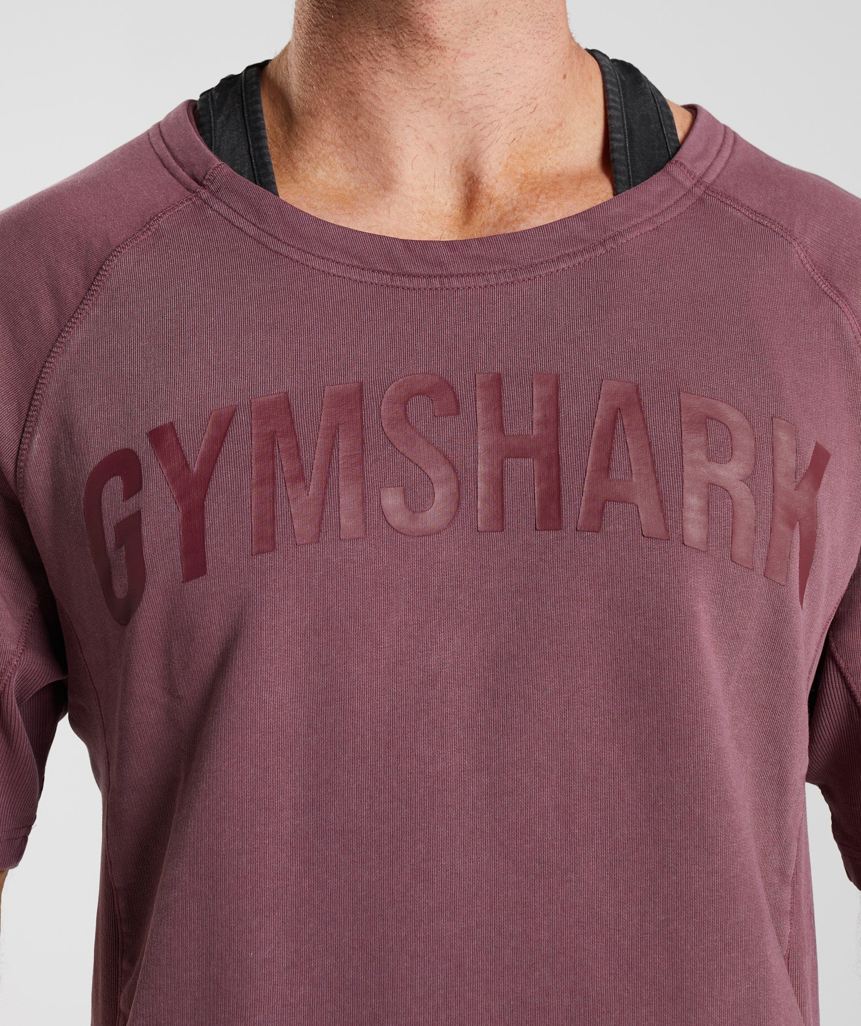 Pink Men's Gymshark Power Washed Rag Tops | EJUHID-091