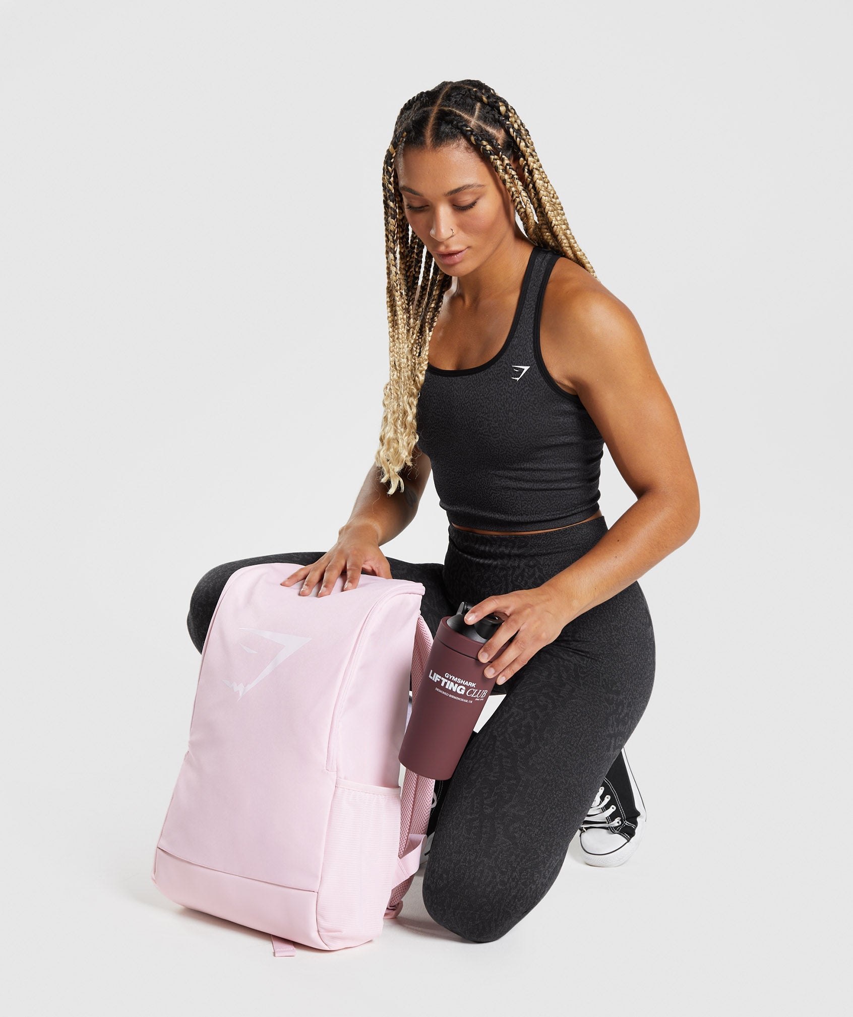 Pink Men's Gymshark Sharkhead Bags | QGPFIR-273