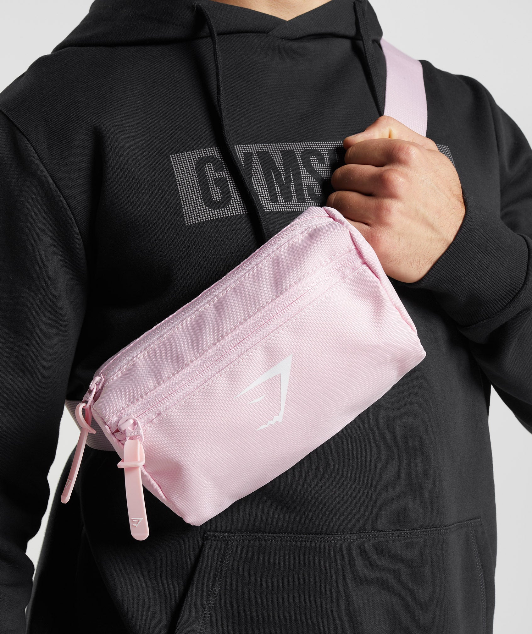 Pink Men's Gymshark Sharkhead Cross Body Bags | BVWTCN-289