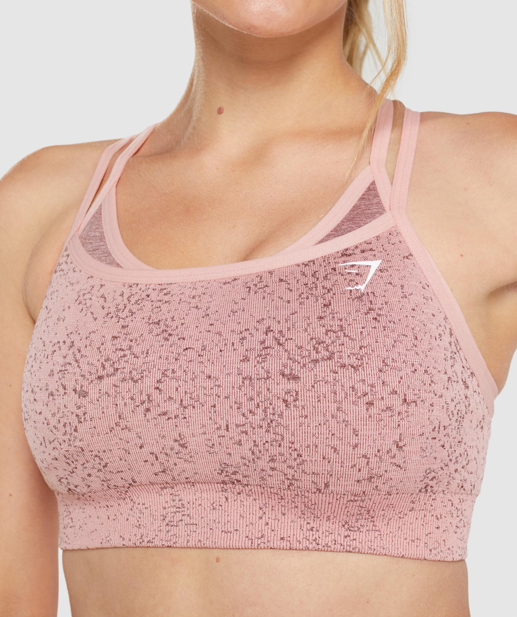 Pink Women's Gymshark Adapt Fleck Seamless Sports Bra | KCMWQI-567